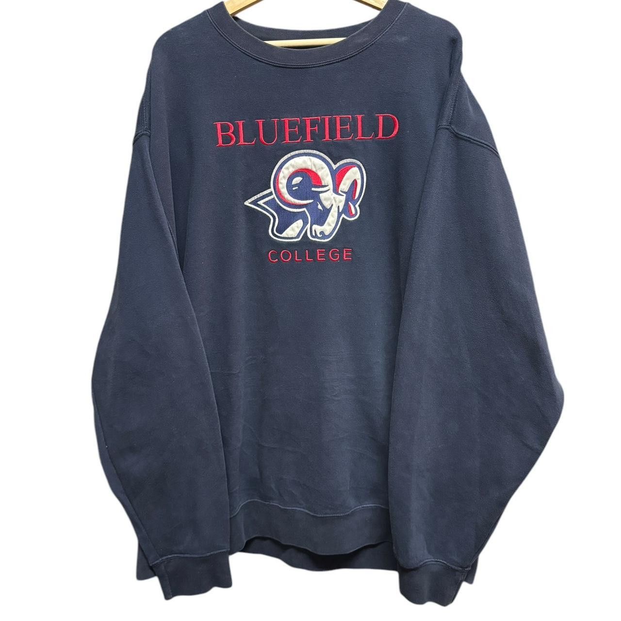 Vintage Vintage Bluefield college sweater size: XL Size US XL / EU 56 / 4 - 1 Thumbnail