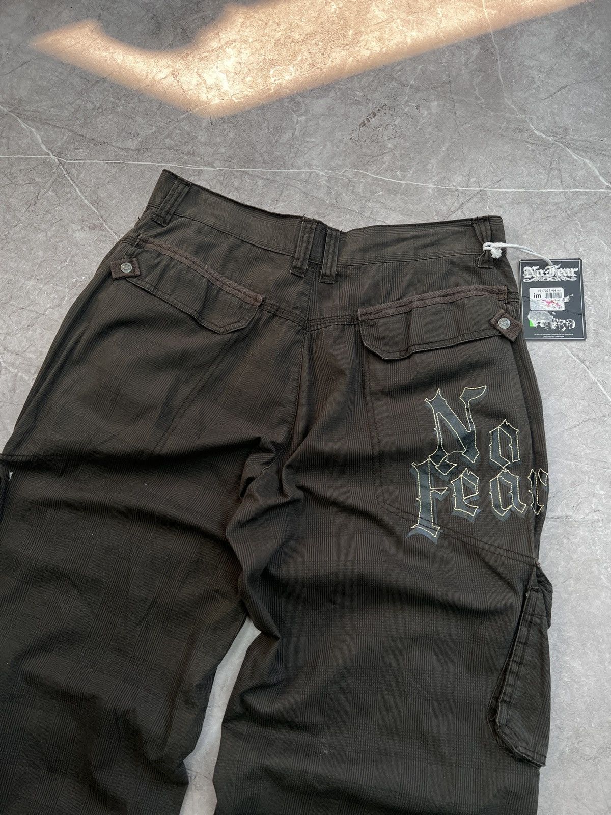 Diesel × No Fear VINTAGE Y2K DIESEL STYLE CARGO NO FEAR rap pants skater Size US 31 - 15 Thumbnail