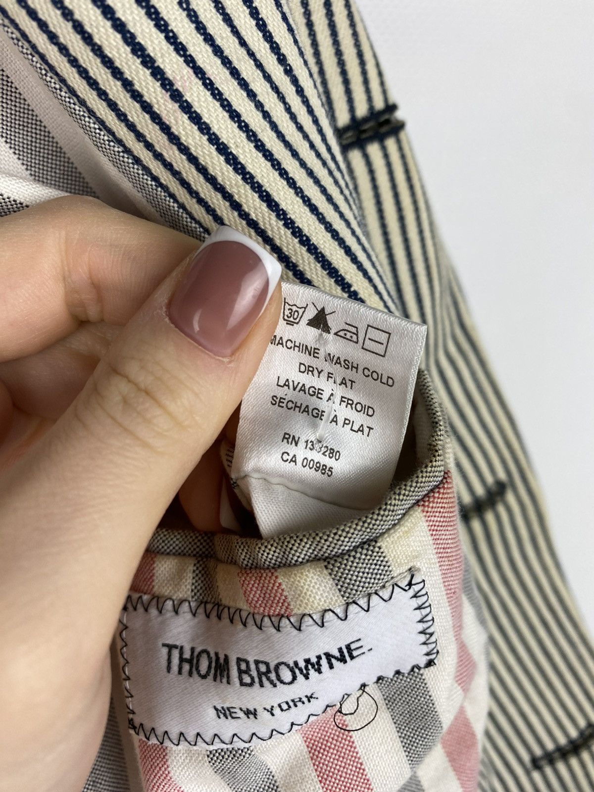 Thom Browne Thom Browne Men’s Striped Blazer Jacket Sport Coat Size 40 Size 40R - 24 Thumbnail