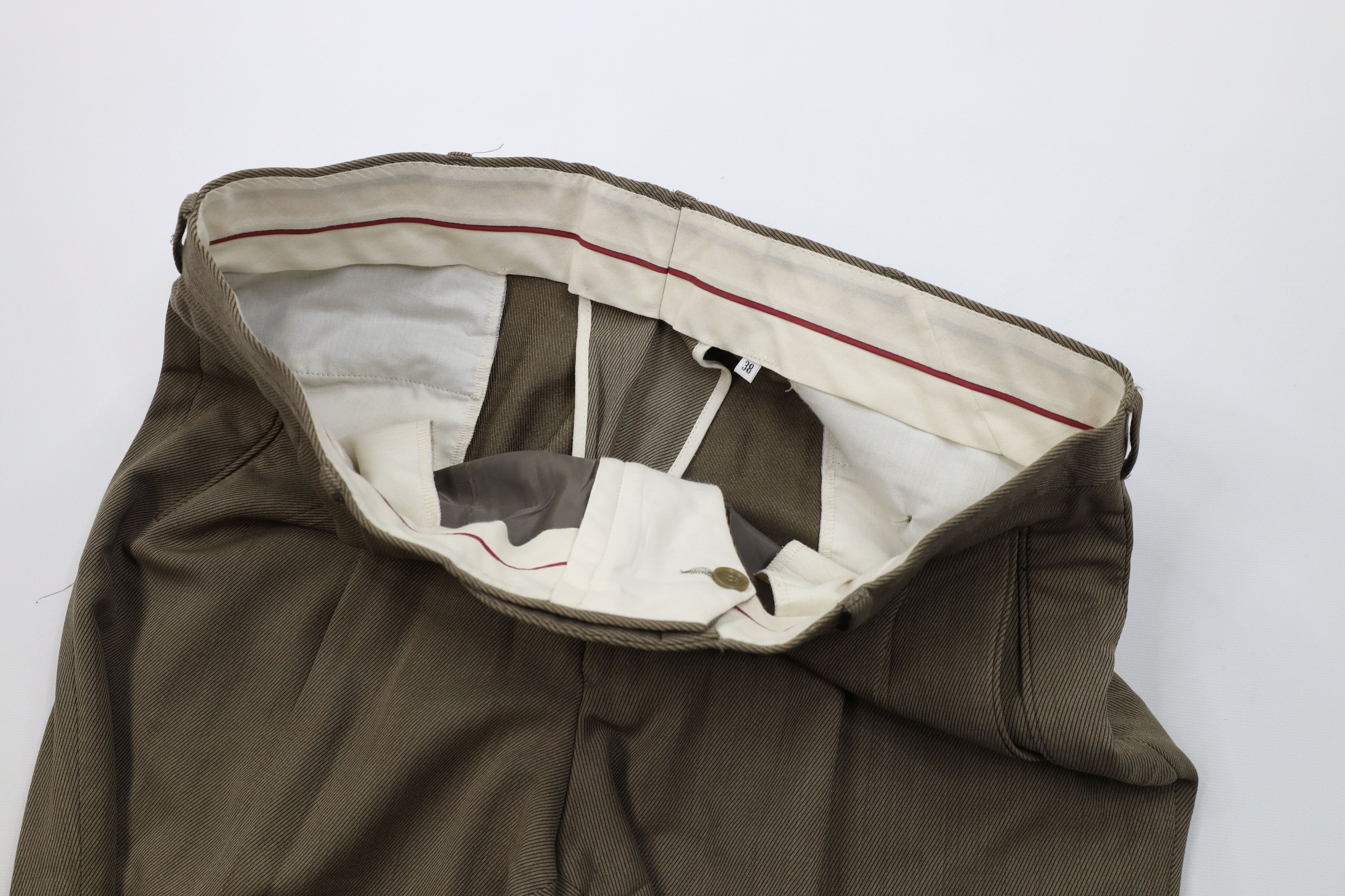 Vintage Vintage 70s Streetwear Wool Blend Whipcord Chino Pants USA Size US 36 / EU 52 - 8 Thumbnail