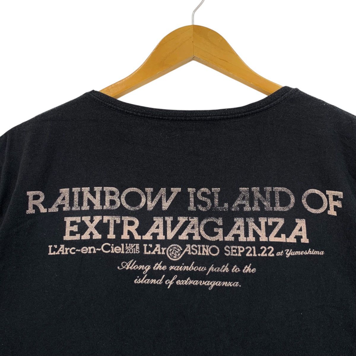 Vintage LARC EN CIEL Band LARCASINO Tour Live 2015 Tee Shirt Size L / US 10 / IT 46 - 5 Thumbnail