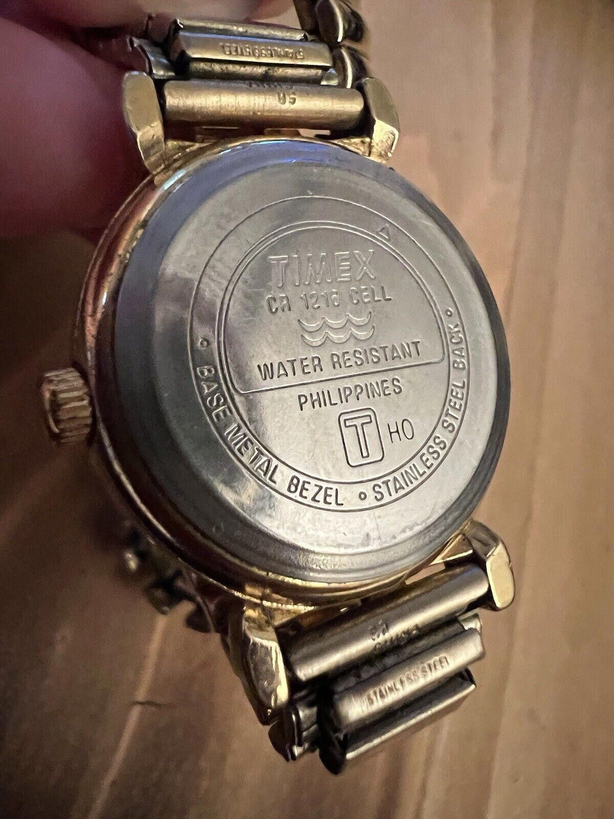 Timex Vintage Ladies Timex Gold Tone New Battery Size ONE SIZE - 6 Thumbnail