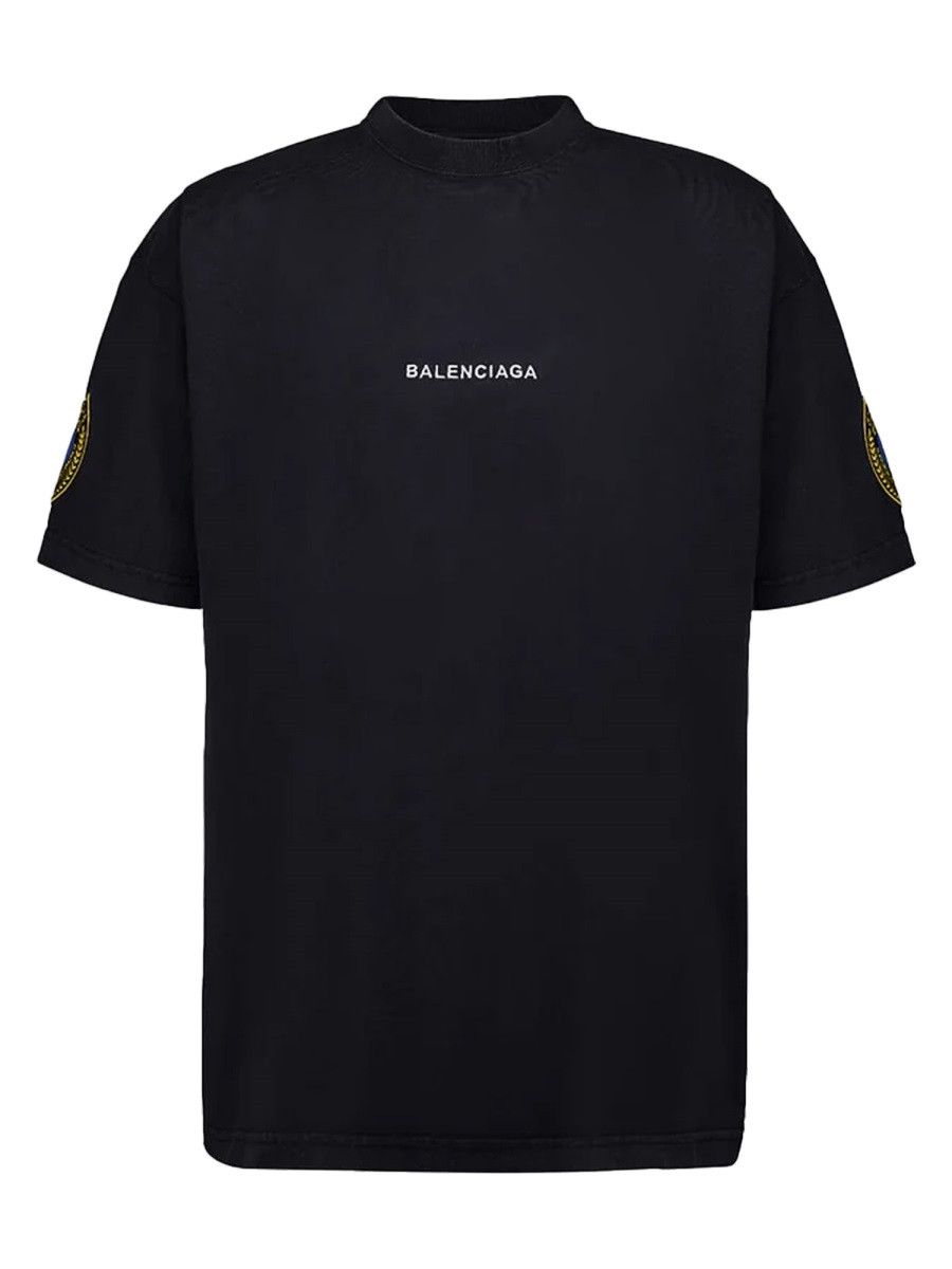 Balenciaga BALENCIAGA OVERSIZE FIT T-SHIRT - BLACK (NUMERIC 1) Size US S / EU 44-46 / 1 - 1 Thumbnail