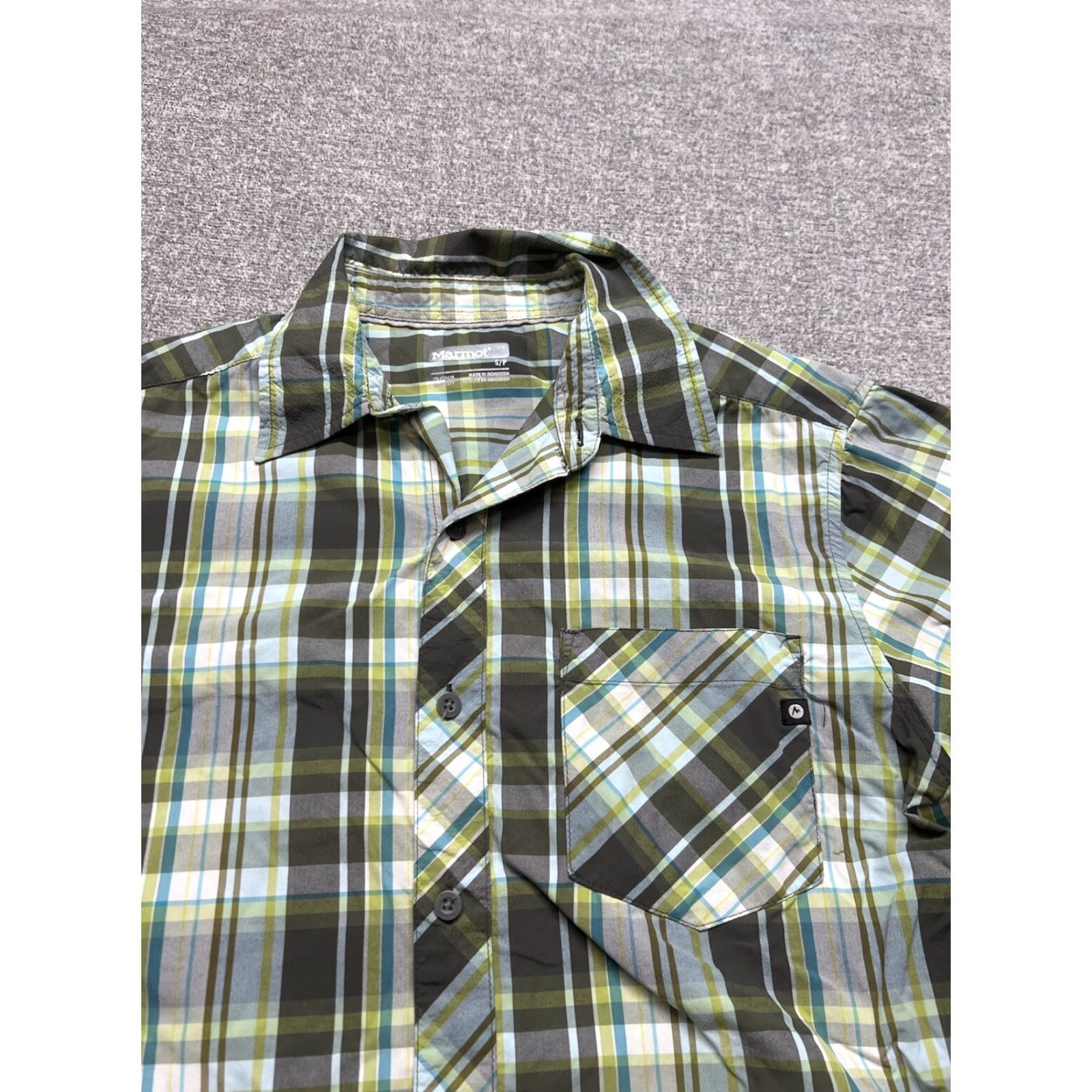 Marmot VINTAGE Marmot Button Up Shirt Mens Small Plaid Short Sleeve Green Size US S / EU 44-46 / 1 - 2 Thumbnail