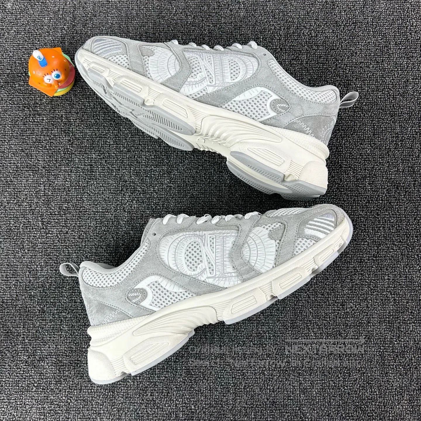 Dior Dior Chrono Gray White Sneakers. Size US 8 / EU 41 - 4 Thumbnail