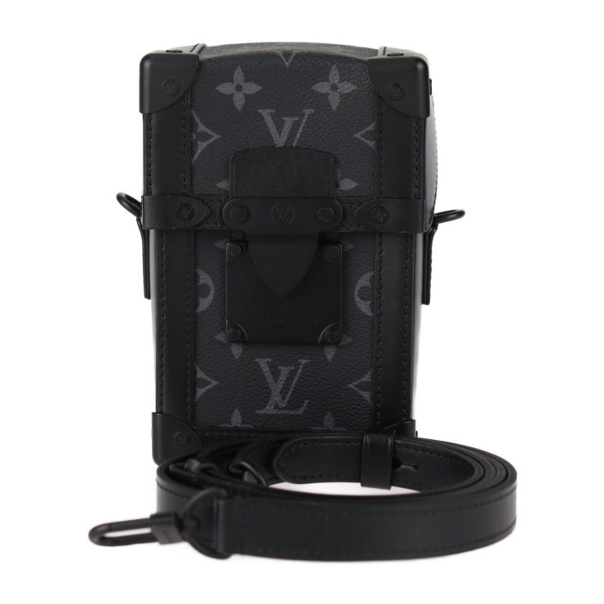 Louis Vuitton Louis Vuitton Vertical Trunk Wearable Wallet Shoulder Bag M82077 Leather Black Grey Crossbody Pochette Size ONE SIZE - 1 Thumbnail