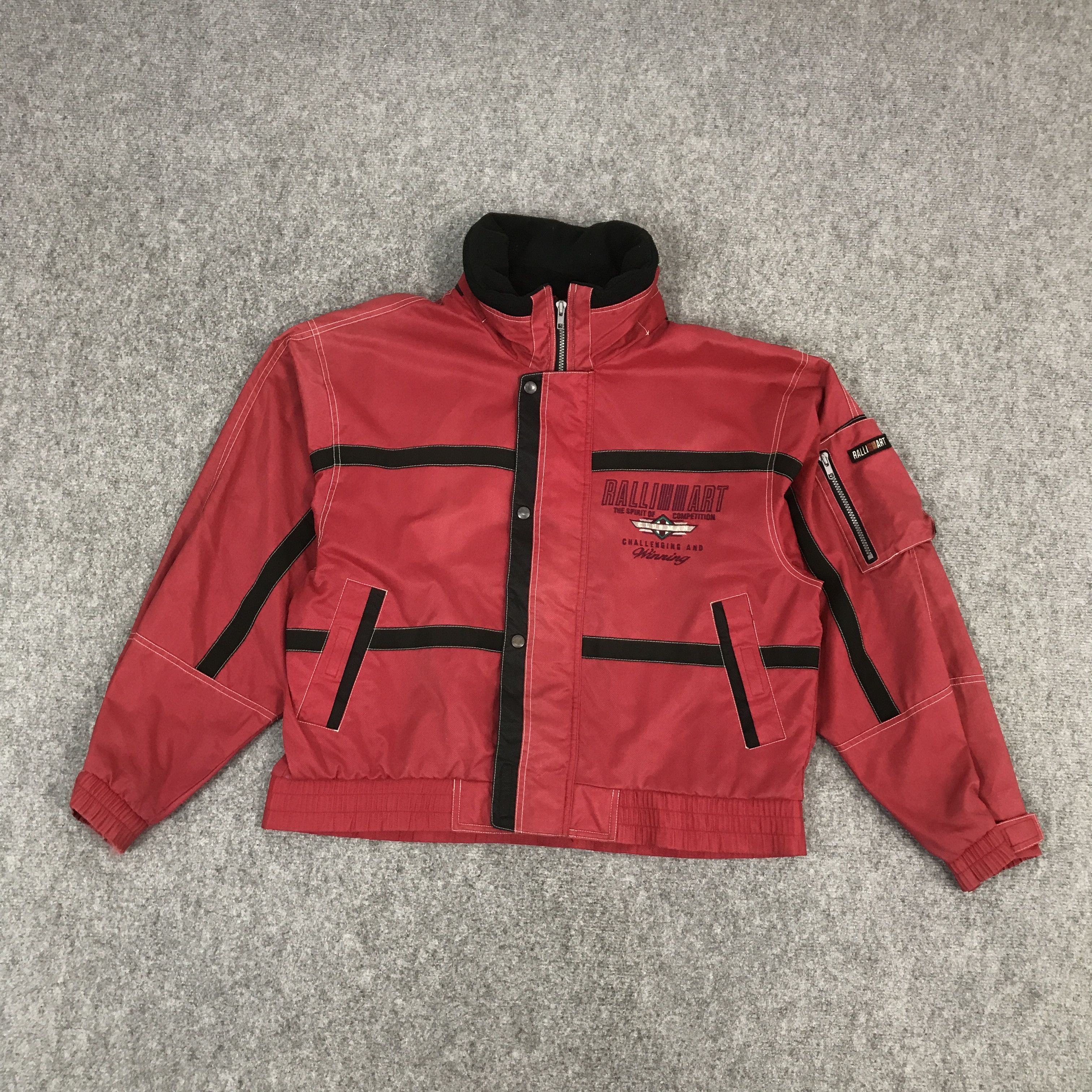 Japanese Brand RALLIART JAPAN DESIGN BOMBER SUN FADED JACKET Size US L / EU 52-54 / 3 - 1 Thumbnail