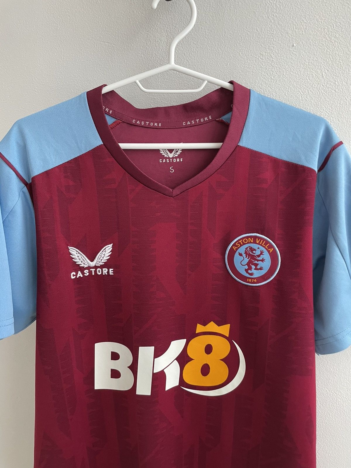 Castore Aston Villa 2023 2024 Home Football Shirt Soccer Jersey Size US S / EU 44-46 / 1 - 5 Thumbnail