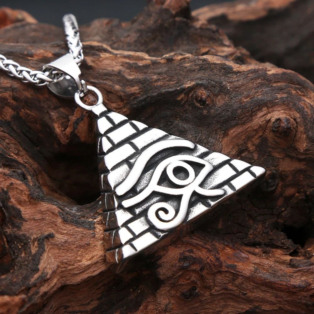Other Vintage Egyptian Eye Pendant Necklace Size ONE SIZE - 3 Thumbnail