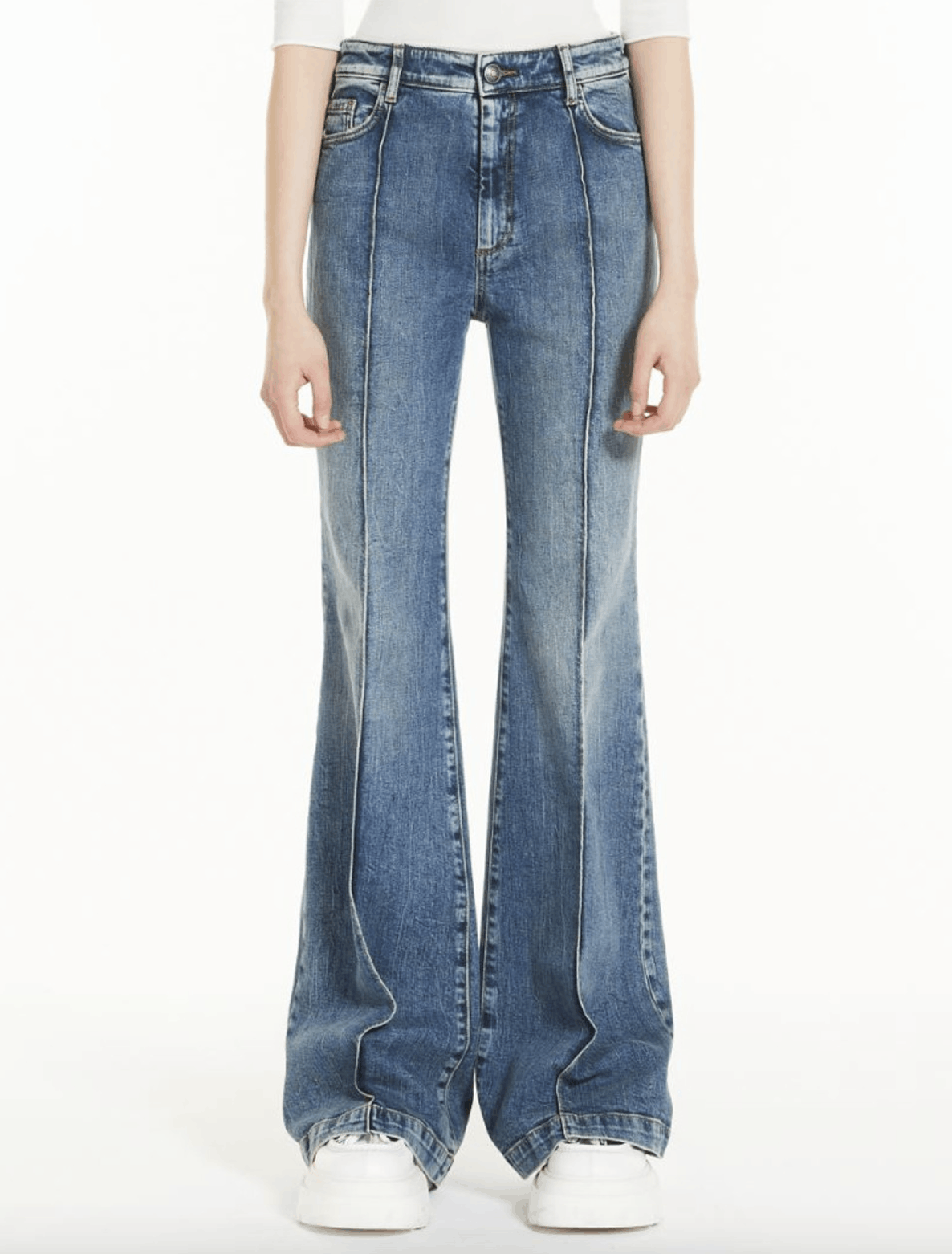 Sportmax Sprotmax Cloro Flared Jeans Size 26" / US 2 / IT 38 - 1 Thumbnail
