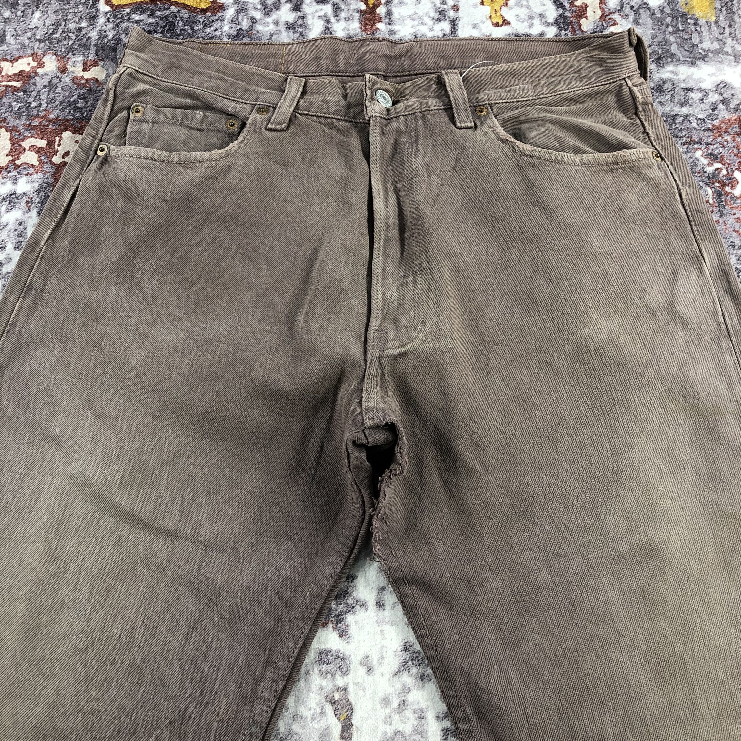 Levi's × Vintage Vintage 90s Ripped Levis 501 Jeans-JM2342 Size US 33 - 3 Thumbnail