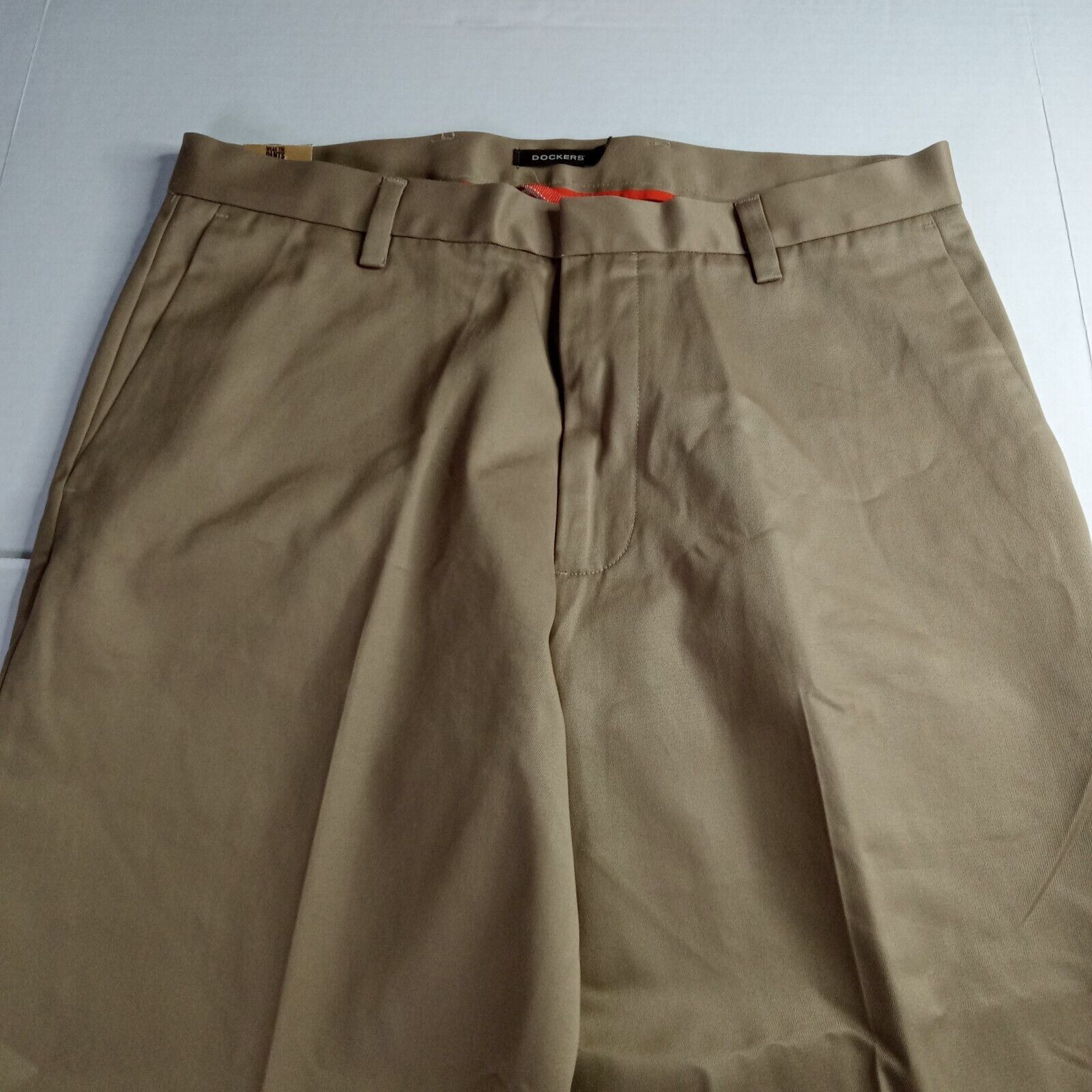 Dockers Dockers D3 Khakis Men's 32x30 Beige Flat Front Classic Fit Size US 32 / EU 48 - 4 Thumbnail