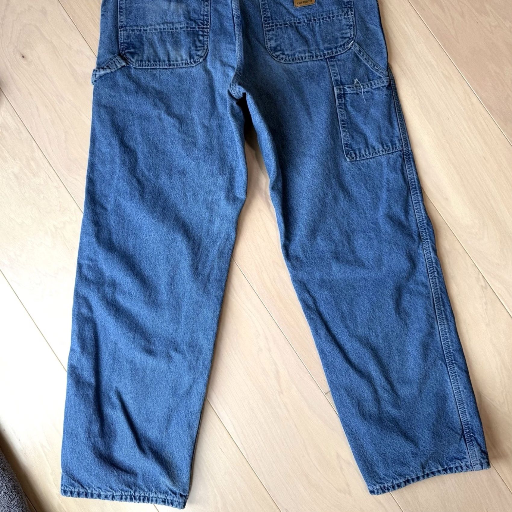 Carhartt VINTAGE Carhartt Carpenter Pants Denim 36 Blue Flannel Lined Workwear Mens 90s Southwestern USA Size US 36 / EU 52 - 7 Thumbnail