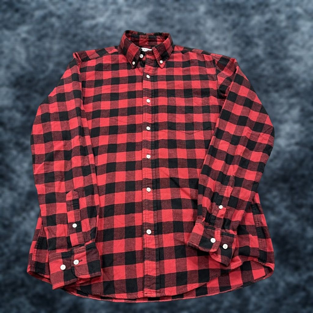 Gustin Gustin Shirt Mens M Red Buffalo Plaid Flannel Button-Down Made USA Casual Size US M / EU 48-50 / 2 - 1 Thumbnail