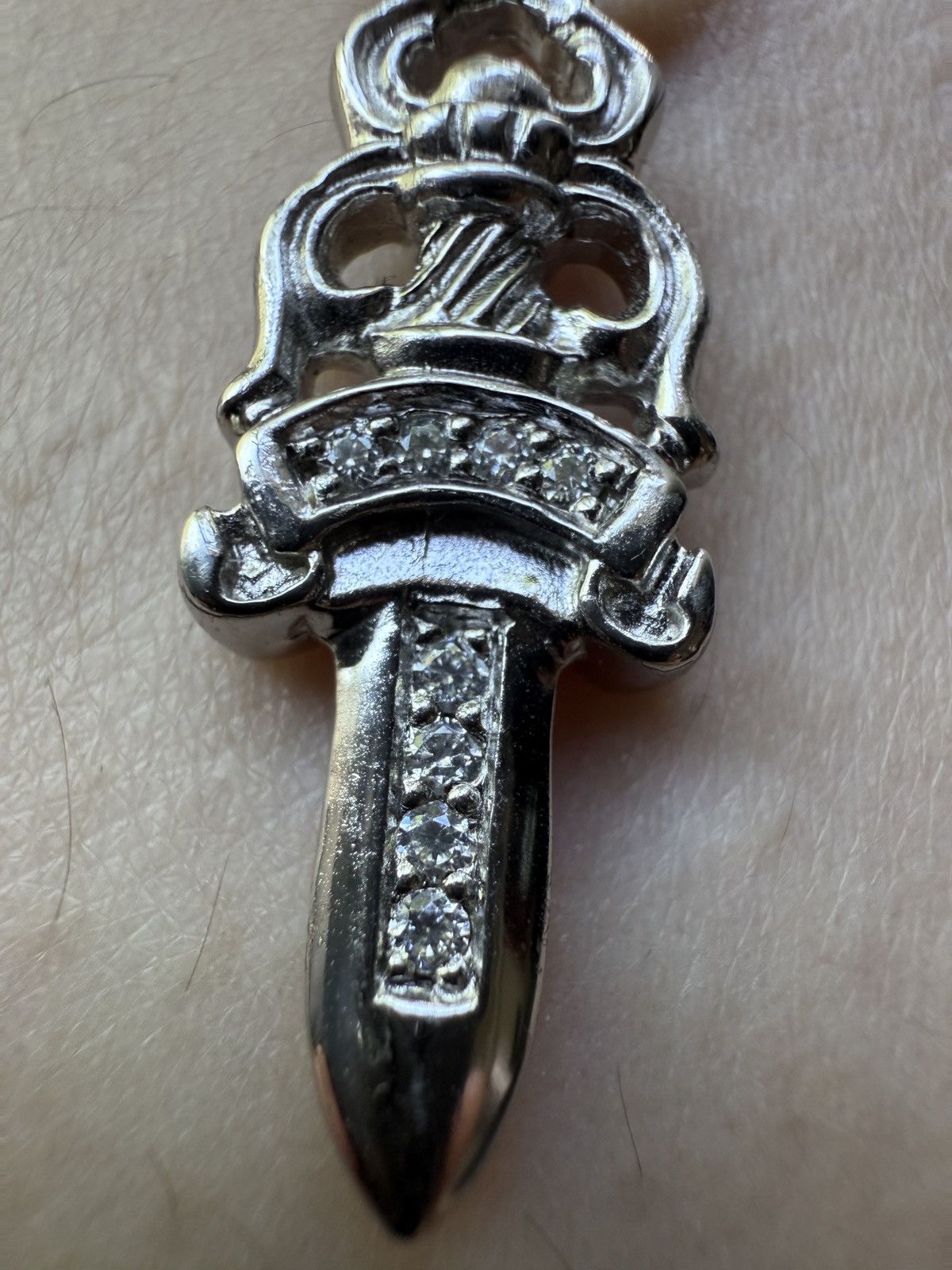 Chrome Hearts Chrome hearts 18k white gold dagger pandent Size ONE SIZE - 7 Thumbnail