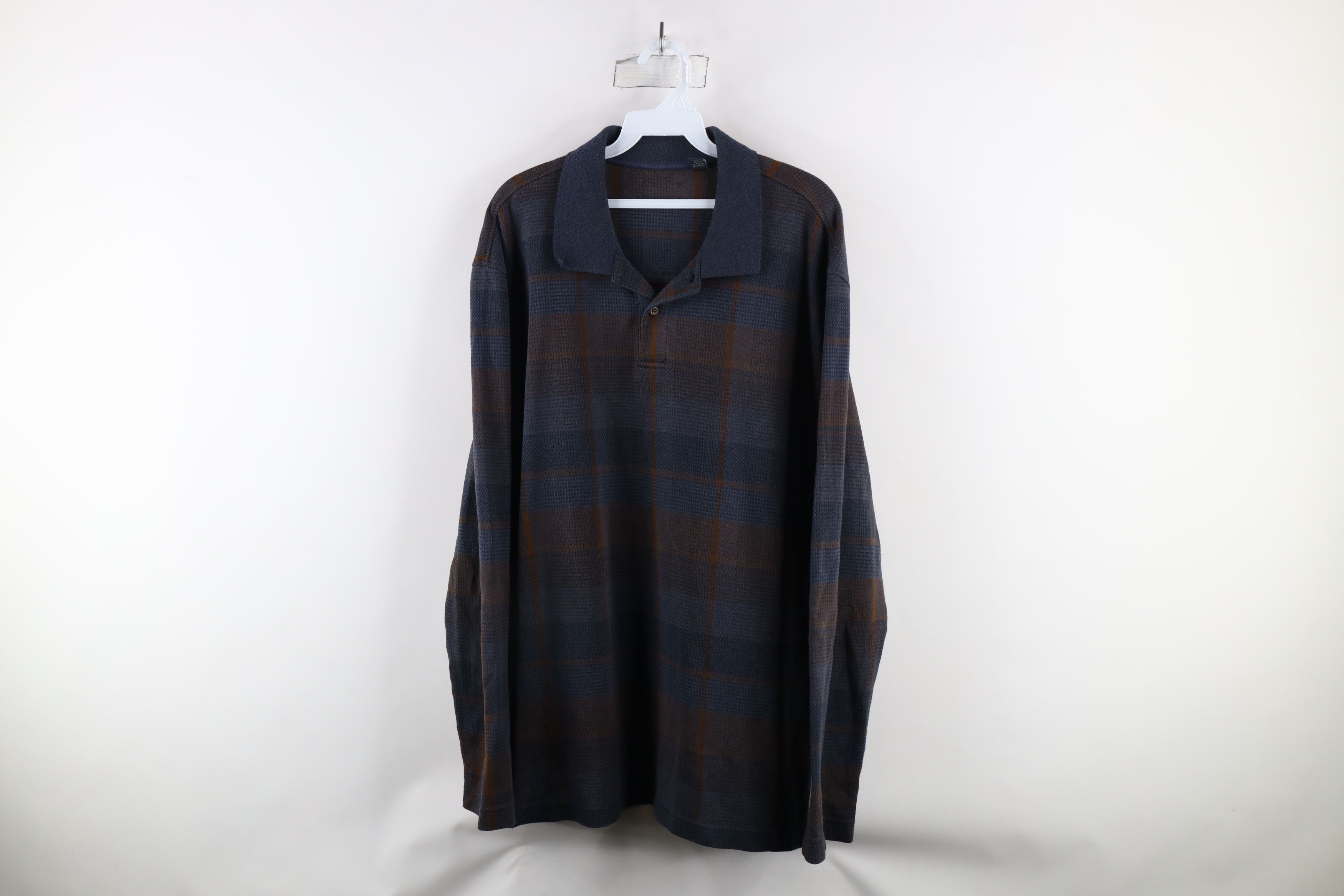 Vintage Vintage 90s Streetwear Heavyweight Long Sleeve Rugby Shirt Size US XXL / EU 58 / 5 - 1 Thumbnail