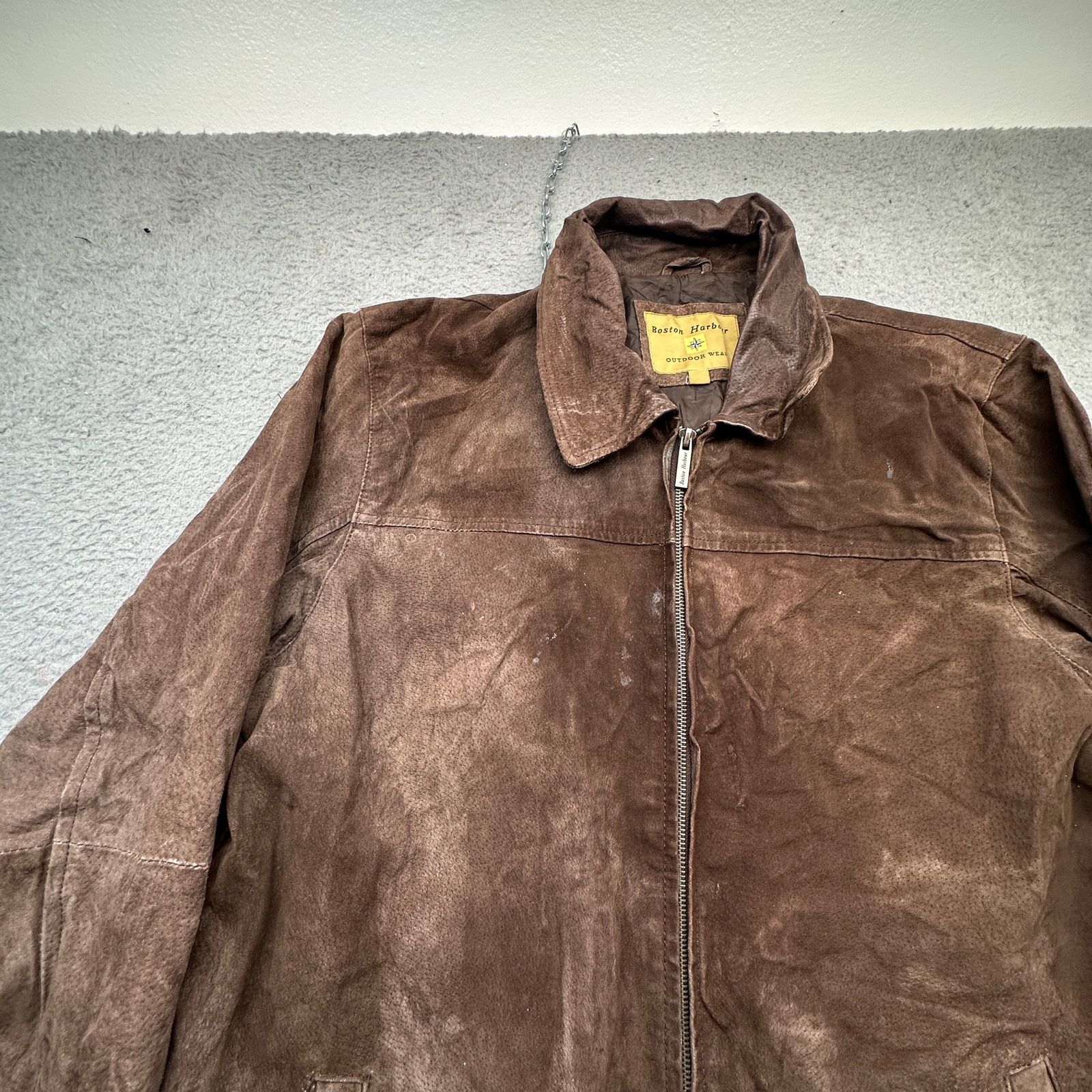Other VTG Boston Harbour Brown Suede Leather Jacket Small Bomber Size US S / EU 44-46 / 1 - 10 Thumbnail