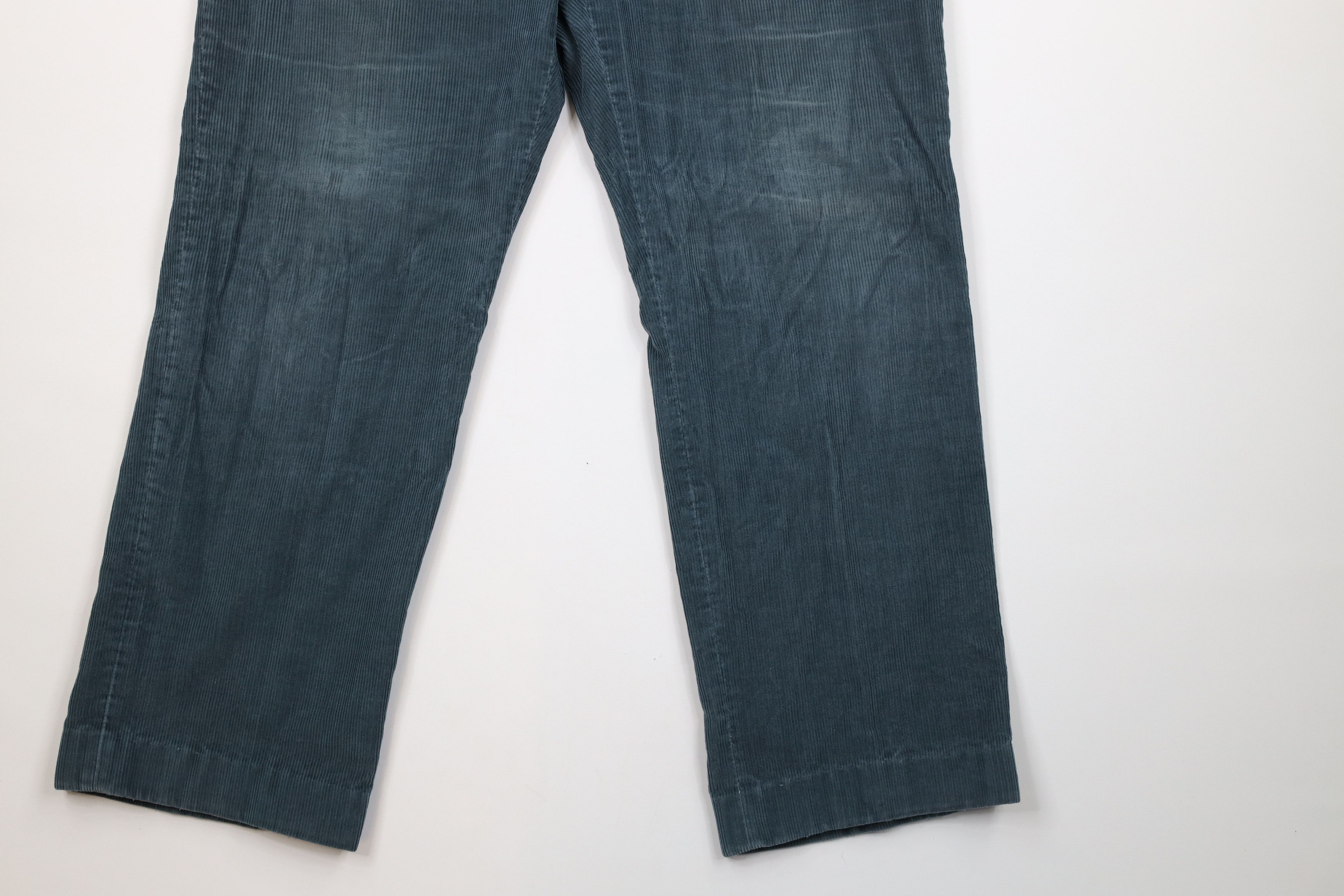 Vintage Vintage 70s Streetwear Bell Bottoms Corduroy Pants Green USA Size US 38 / EU 54 - 4 Thumbnail