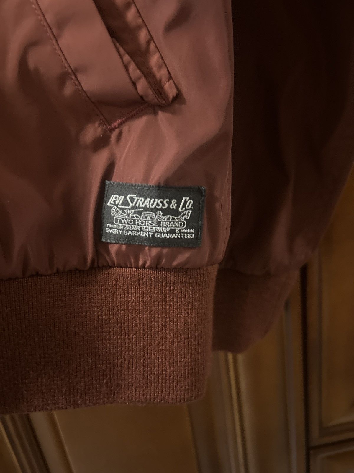 Levi's Levi’s Two-Tone Bomber Jacket (Black/Burgundy) – Size M Size US M / EU 48-50 / 2 - 2 Thumbnail