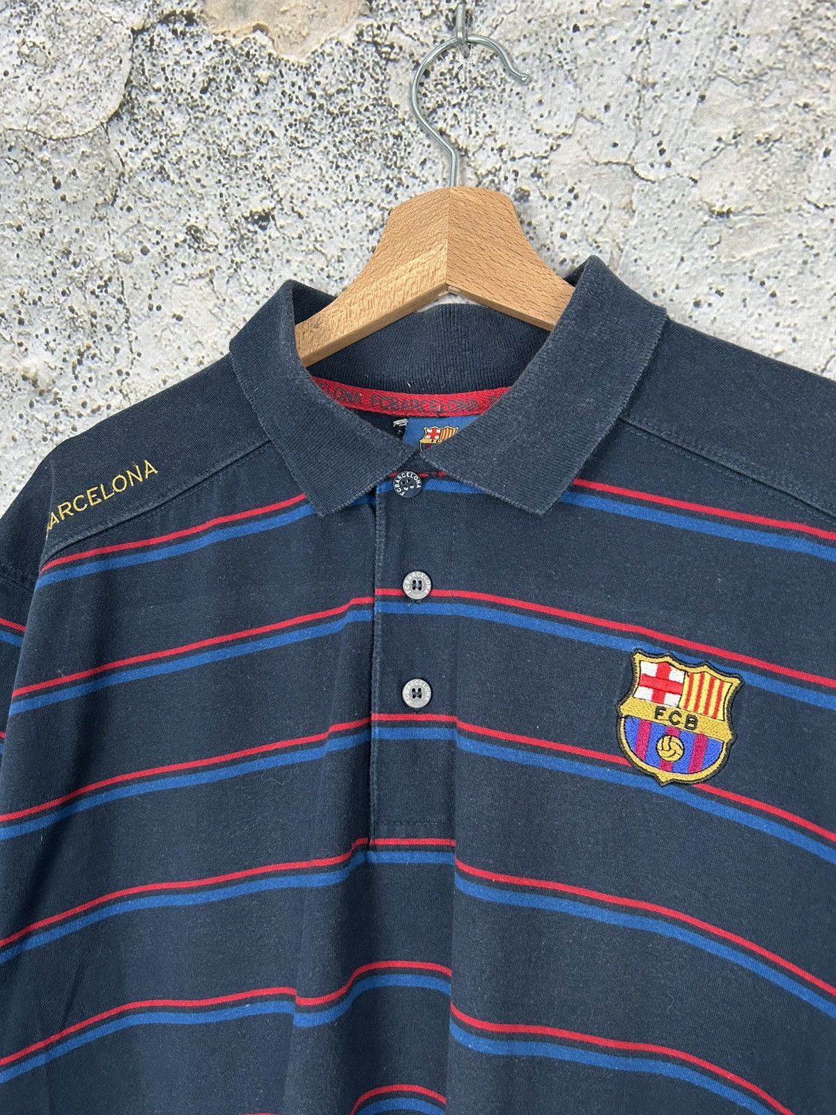 Vintage Vintage FC Barcelona Football Polo Tee Merch Soccer Jersey Size US XXL / EU 58 / 5 - 3 Thumbnail