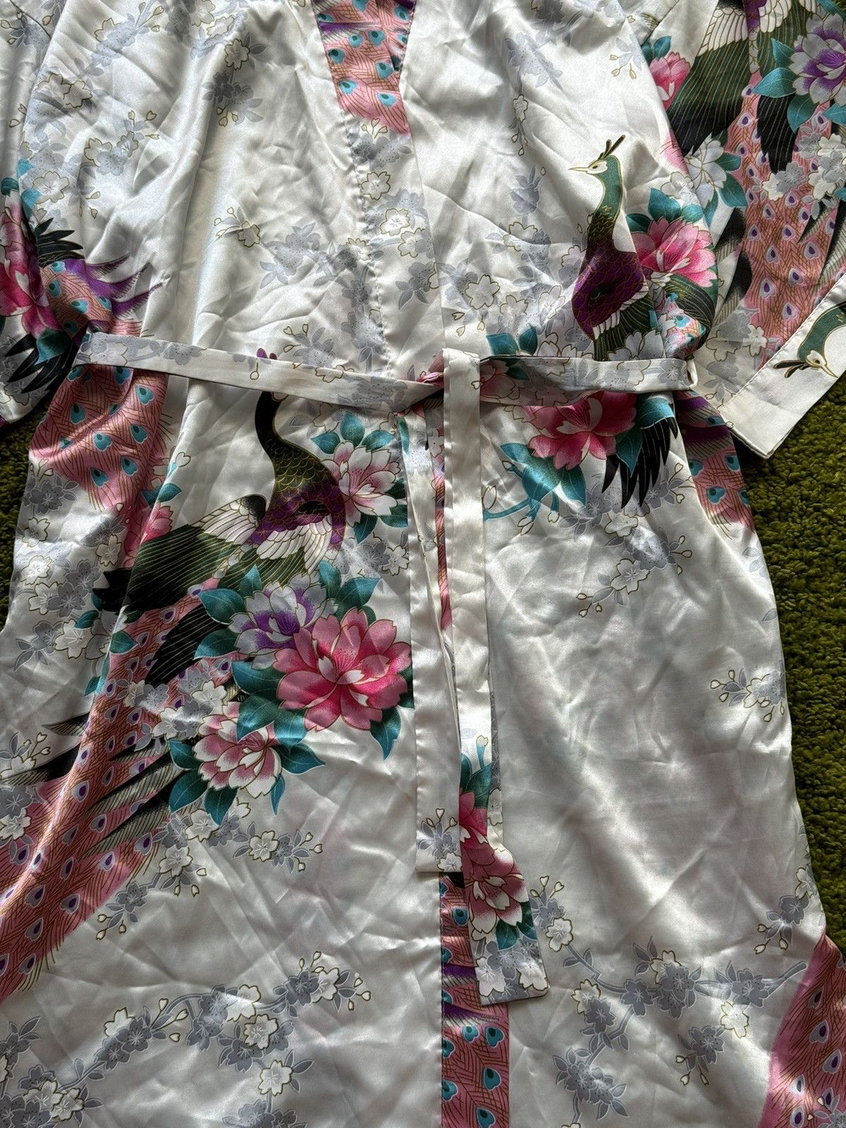 Japanese Brand × Vintage 🇯🇵 Japanese style 100% silk kimono dress Oriental village Size M / US 6-8 / IT 42-44 - 2 Thumbnail