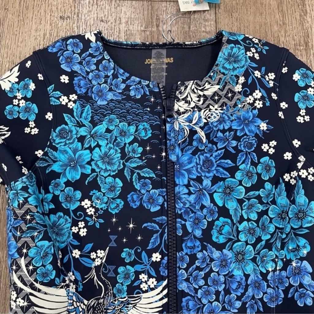 Johnny Was NWT Johnny Was | Blue Fly Neoprene One Piece Swimsuit | S Size ONE SIZE - 2 Thumbnail