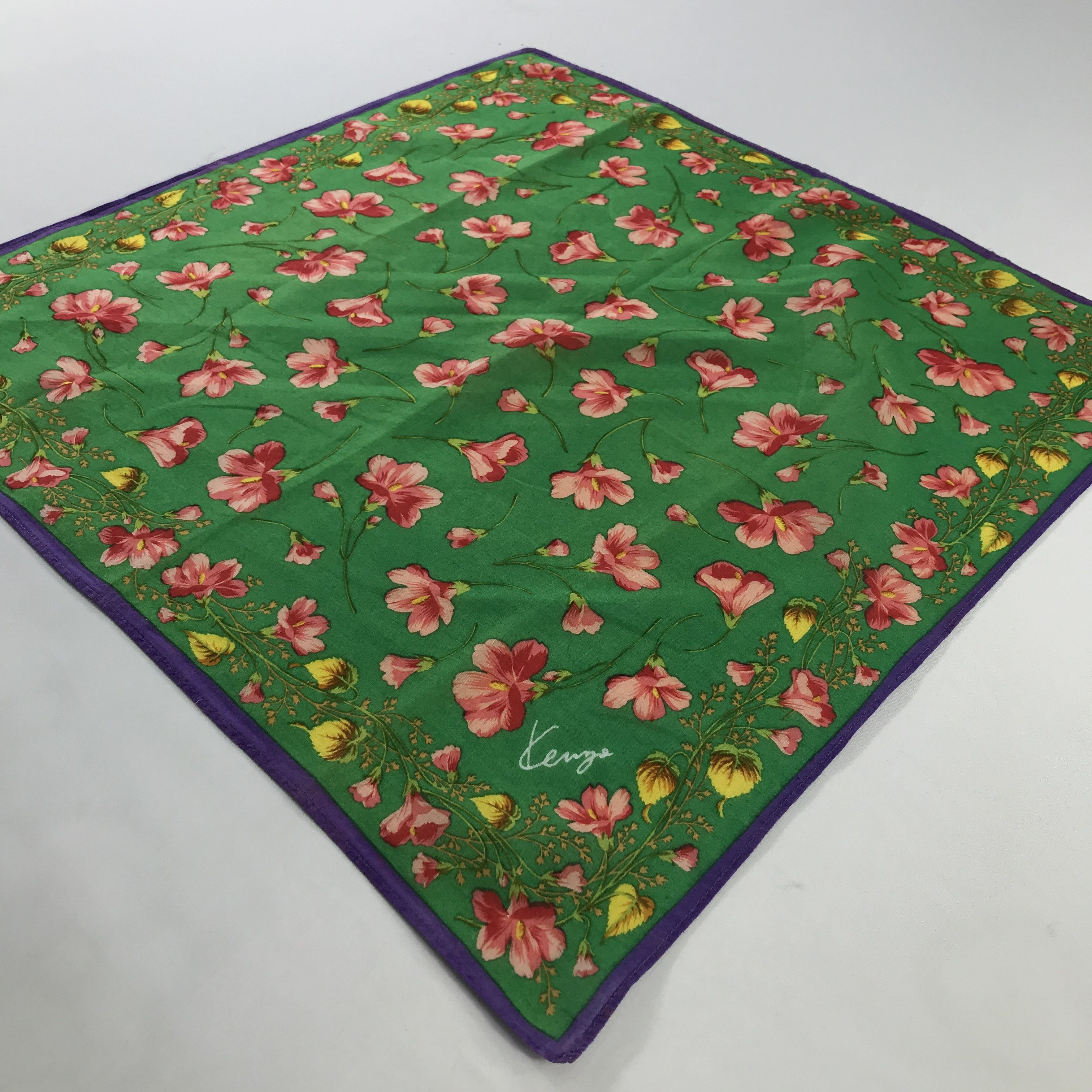 Kenzo × Vintage Kenzo Bandana / Handkerchief / Neckerchief - S501 Size ONE SIZE - 2 Thumbnail