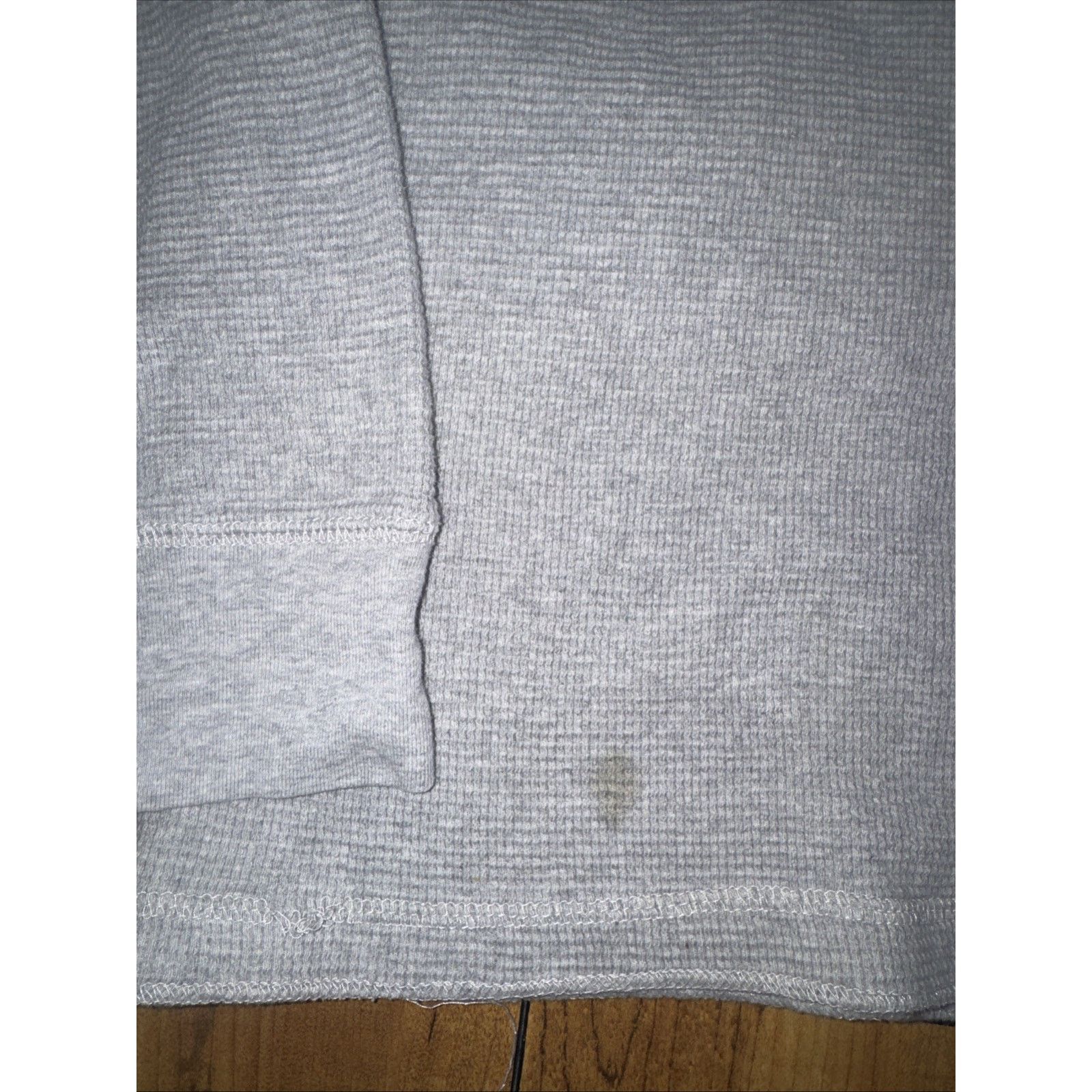 Sears × Vintage Vintage Roebuck & Co Henley Thermal Long Sleeve Gray L 20x24 Size US L / EU 52-54 / 3 - 2 Thumbnail