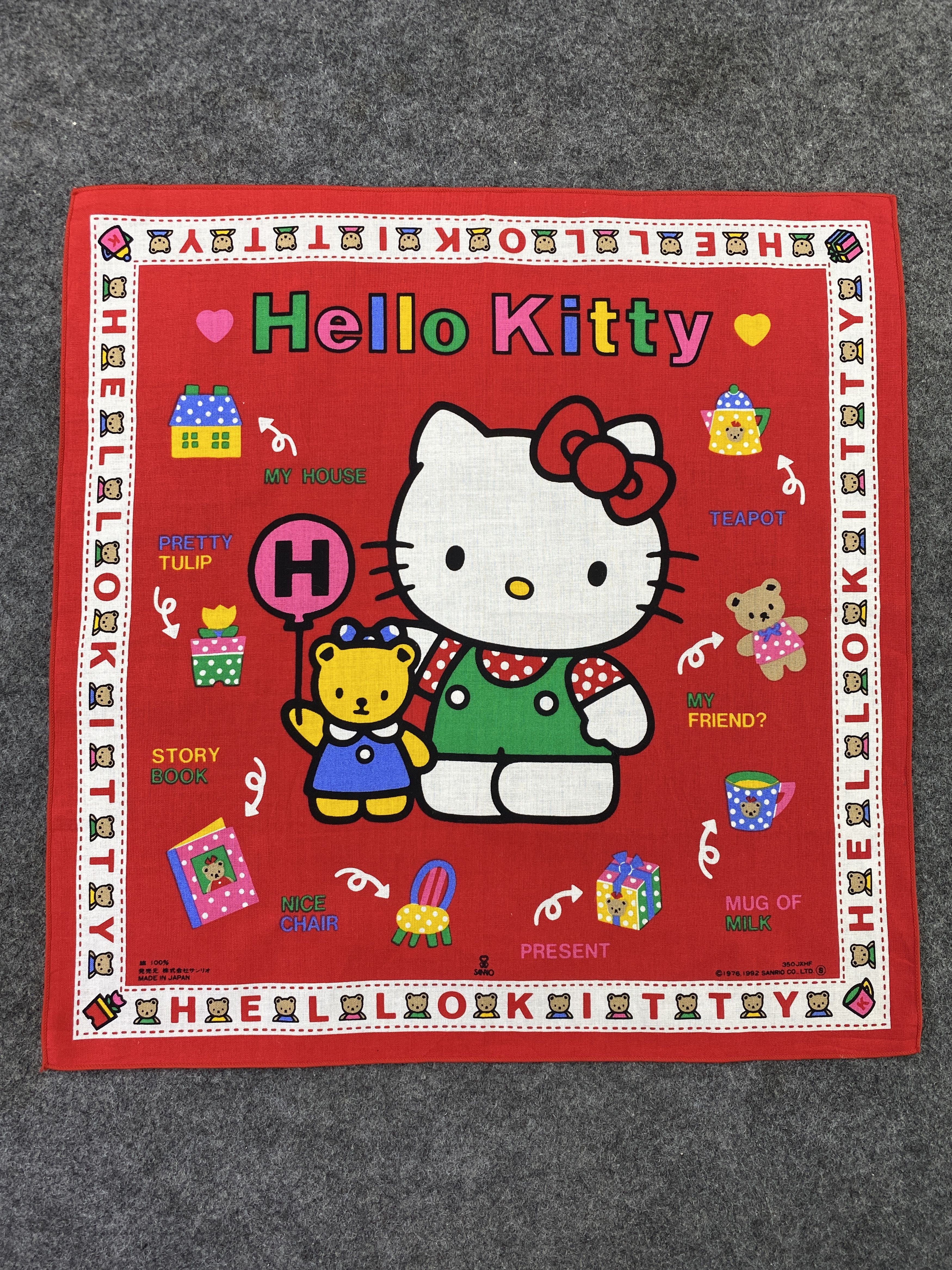 Anime Hello Kitty Scarf Handkerchief Neckerchief Bandana-B303 Size ONE SIZE - 3 Thumbnail