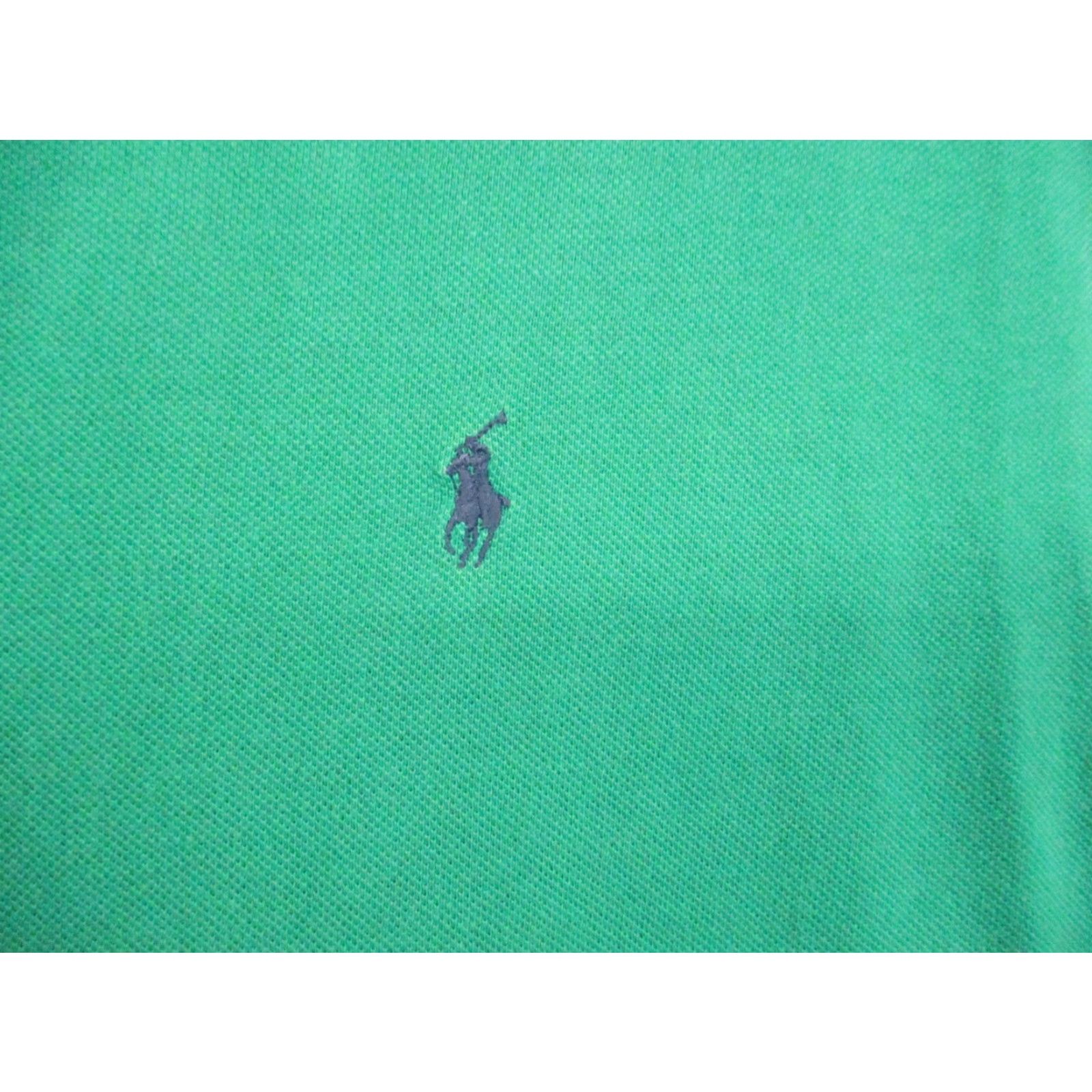 Polo Ralph Lauren VINTAGE Polo Ralph Lauren Shirt Large Men Green Short Sleeve Blue Pony Pony Size US L / EU 52-54 / 3 - 2 Thumbnail