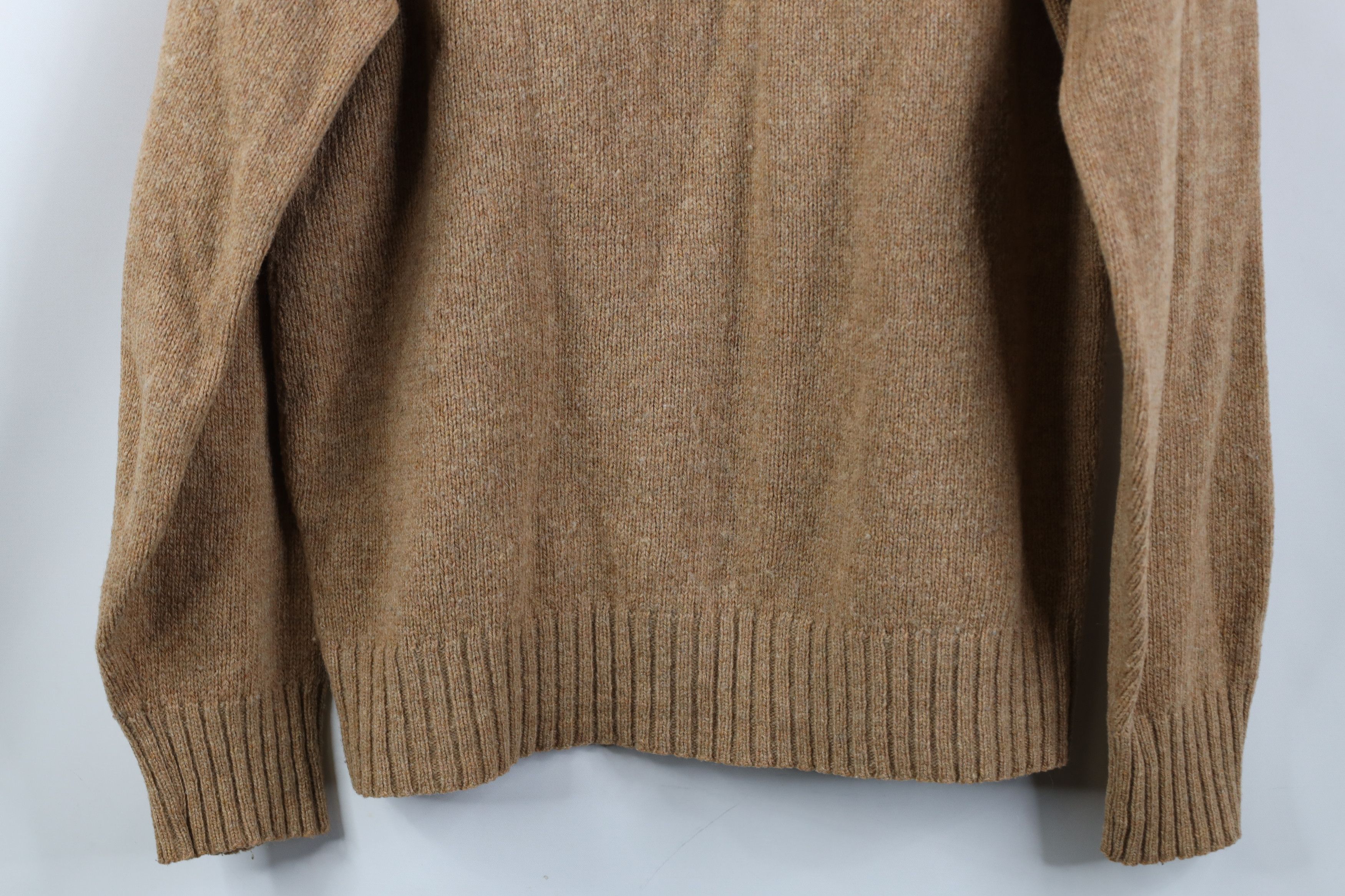 Vintage Vintage 70s Streetwear Wool Blend Crewneck Sweater Beige USA Size US L / EU 52-54 / 3 - 10 Thumbnail