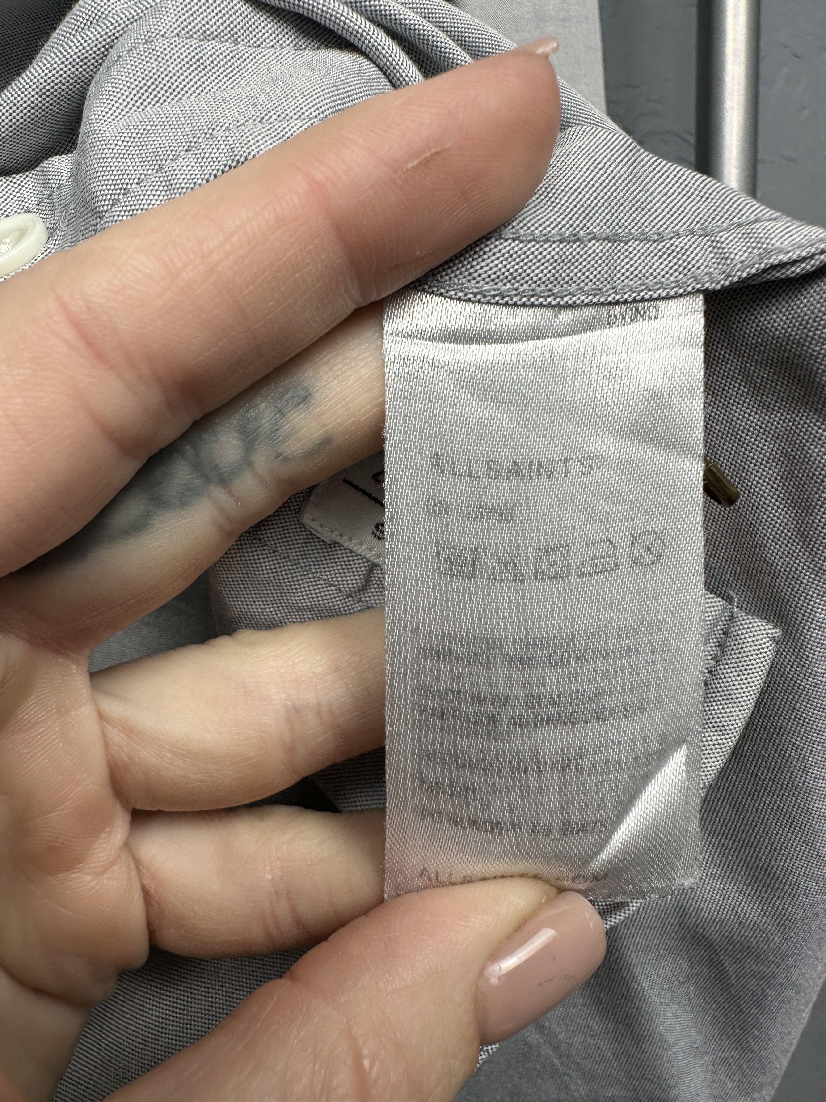 Allsaints × Vintage Allsaints Mens Redondo Long Sleeve Shirt Size US S / EU 44-46 / 1 - 5 Thumbnail