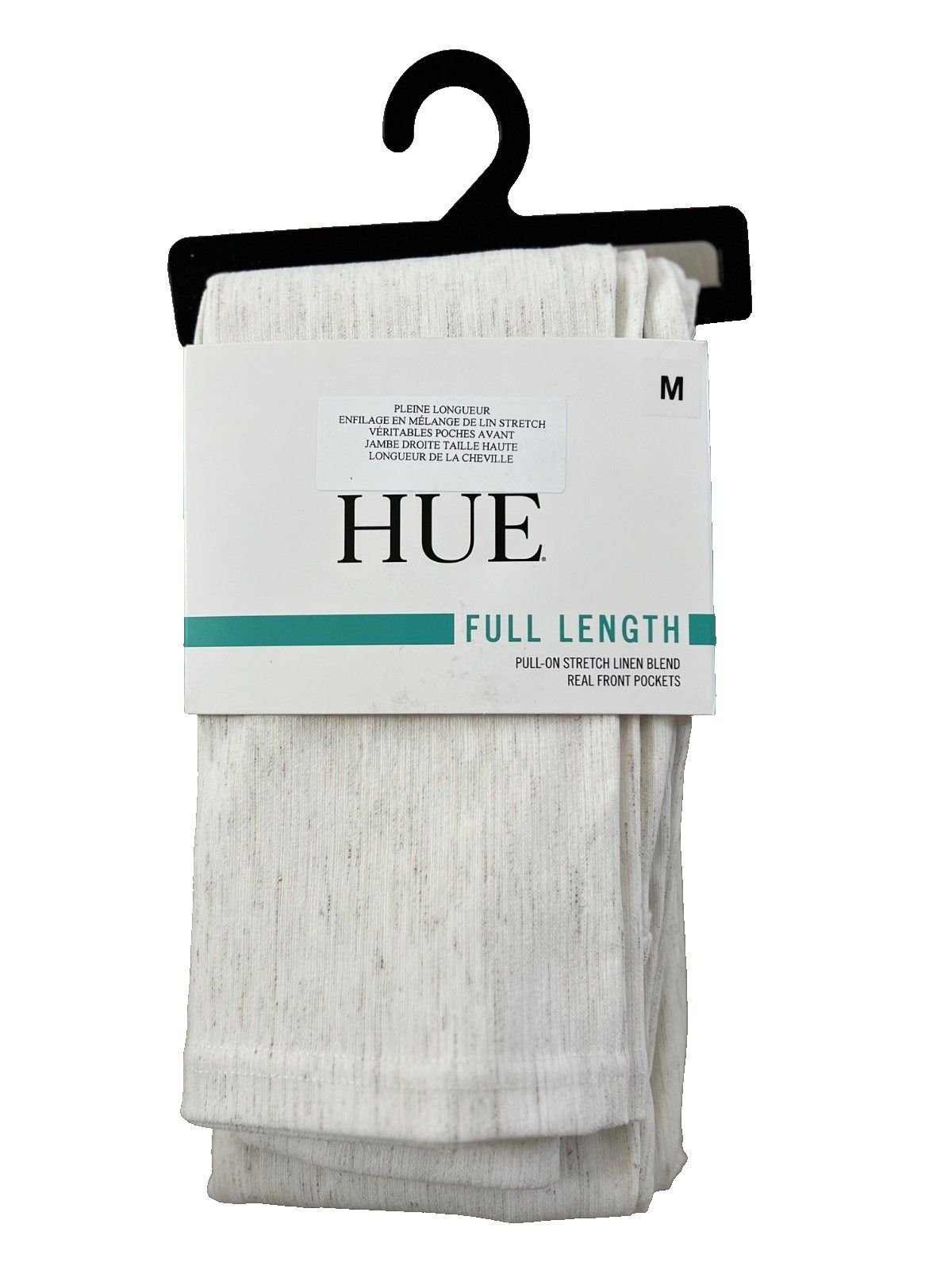 Other Hue U24382 Linen Straight Leg Pants Off White ( M ) Size 30" / US 8 / IT 44 - 3 Thumbnail