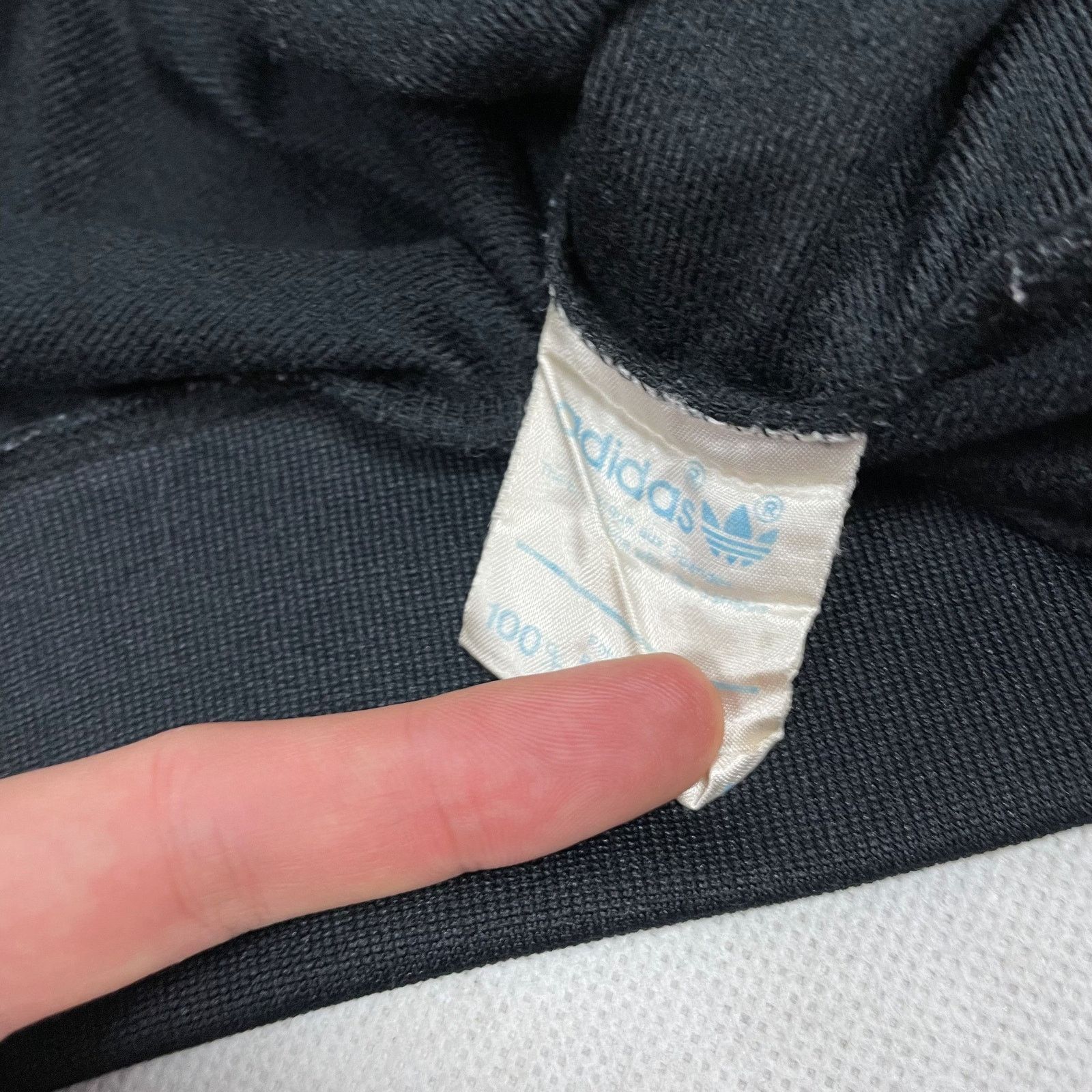 Adidas × Vintage VTG Adidas Men's Black Polyester Full Zip Track Jacket 38/40 Size US M / EU 48-50 / 2 - 9 Thumbnail