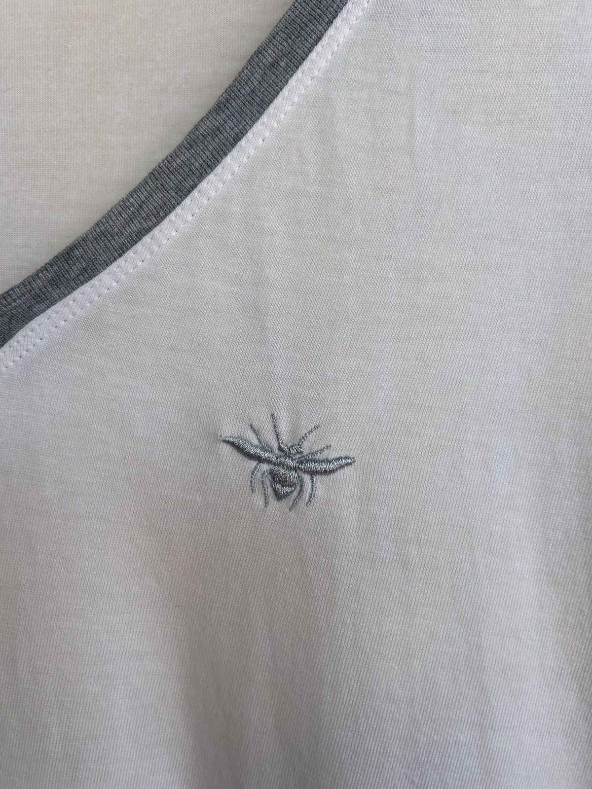 Christian Dior Monsieur Bee Embroidery V Neck Tshirt Size US S / EU 44-46 / 1 - 7 Thumbnail