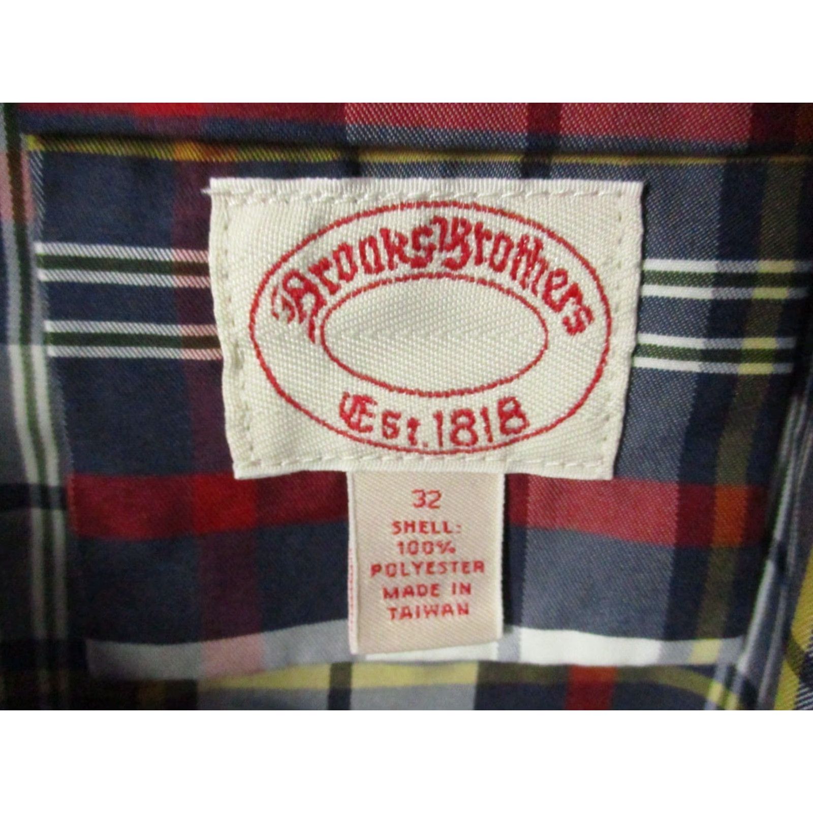 Brooks Brothers Brooks Brothers Board Shorts Mens 32 Plaid Beach Drawstring Hook and Loop Closure Blue 90s? Size US 32 / EU 48 - 4 Thumbnail