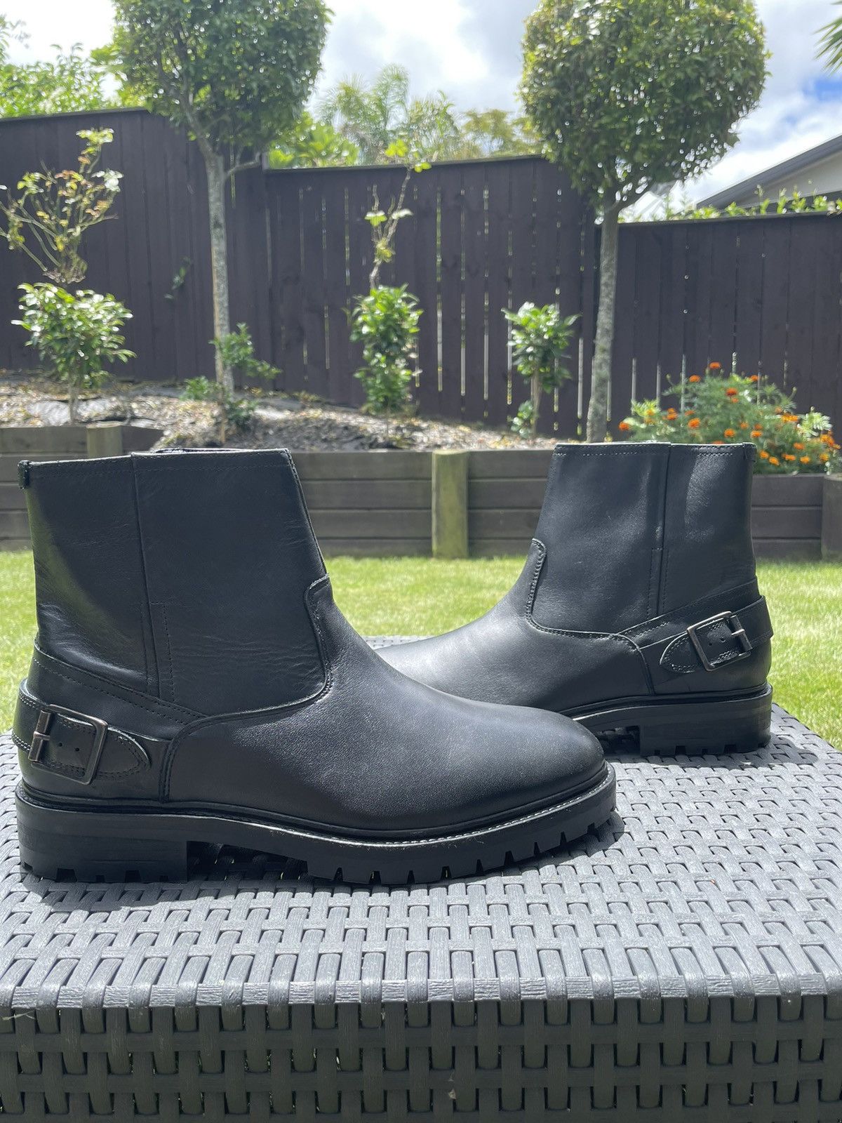 image of Allsaints Thrust Boots in Black, Men's (Size 12)