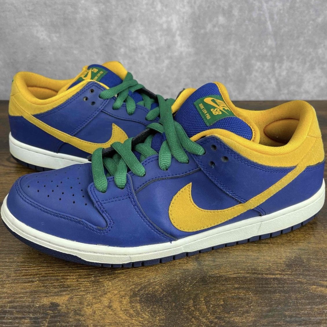 Nike SB Nike Dunk Low Pro SB Royal Blue Midas Gold 304292-473 Shoes Size US 9.5 / EU 42-43 - 2 Thumbnail