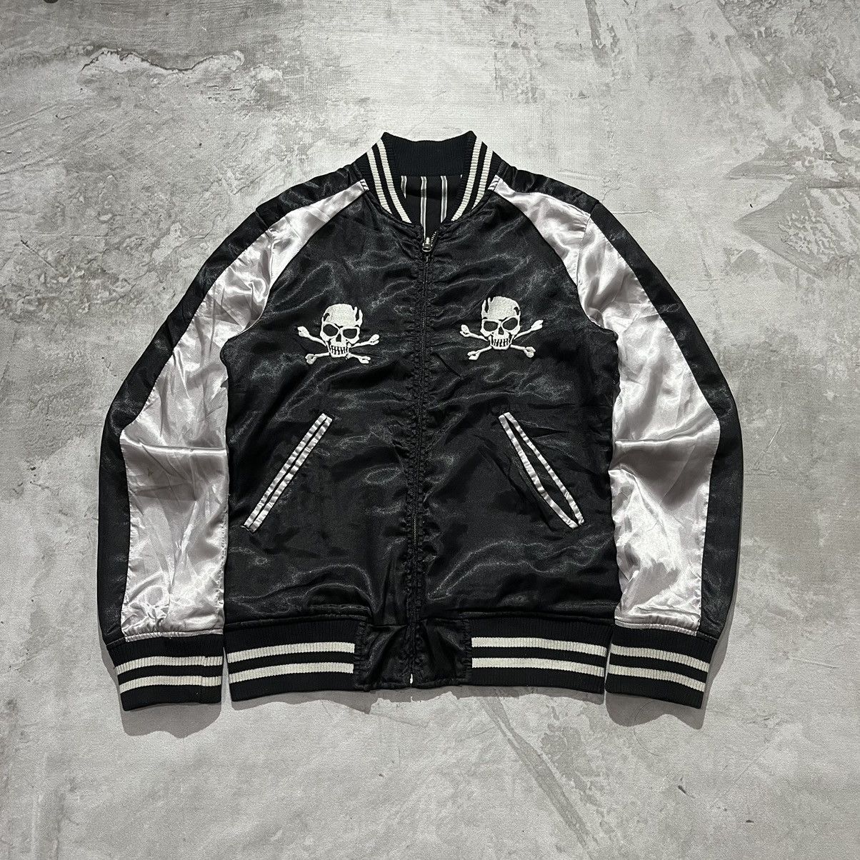 Japanese Brand Edge Rupret Skull Embroidered Reversible Jacket Size US M / EU 48-50 / 2 - 1 Thumbnail