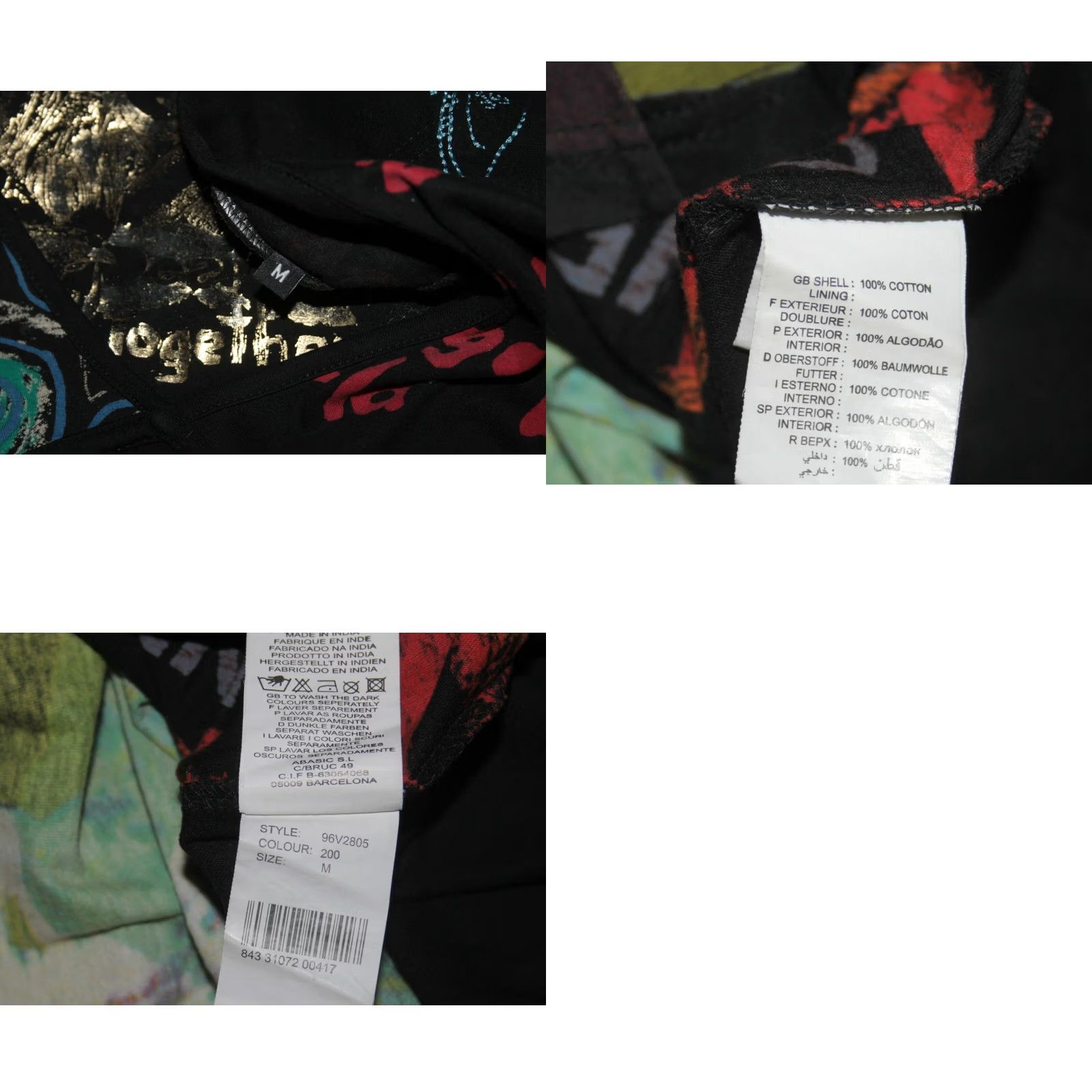 Desigual Desigual womens dress Size M Multicoloured Size M / US 6-8 / IT 42-44 - 8 Thumbnail