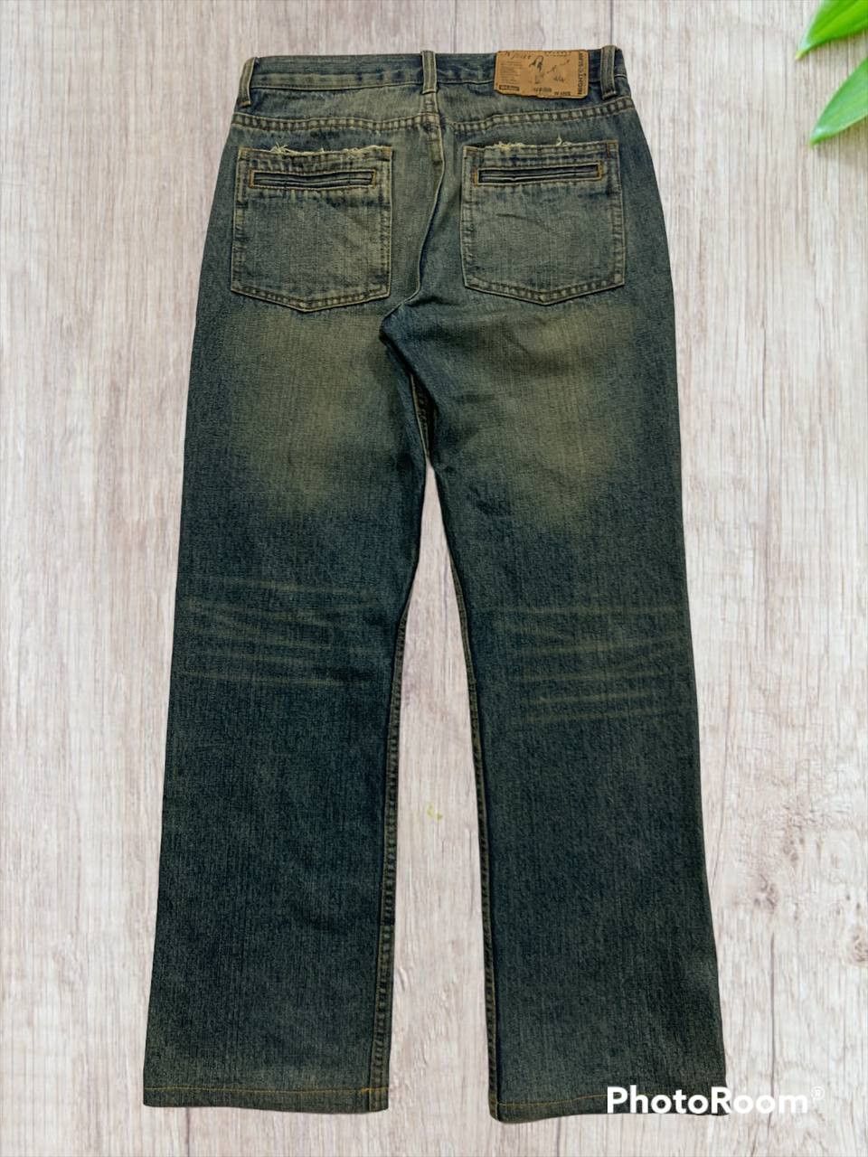 Japanese Brand Vintage 2000s WFour Japan Printed Face Jeans Size US 30 / EU 46 - 8 Thumbnail