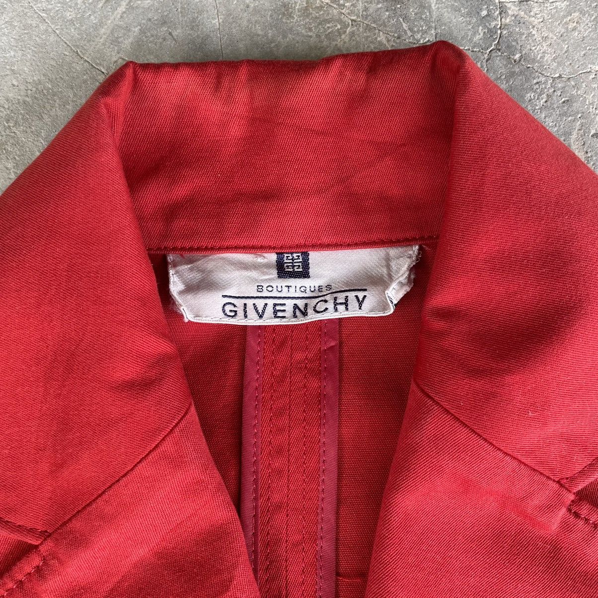 Givenchy Vintage Givenchy Boutiques Red Short Sleeve Women Blazer Size US S / EU 44-46 / 1 - 5 Thumbnail