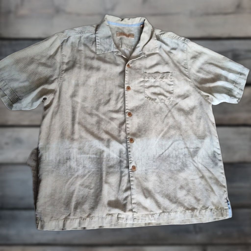 Tommy Bahama Tommy Bahama Button-Up Shirt XL Silk Short Sleeve Multicolor Beach Hawaiian Aloha 100% Silk Mens T-Shirt? Size US XL / EU 56 / 4 - 1 Thumbnail