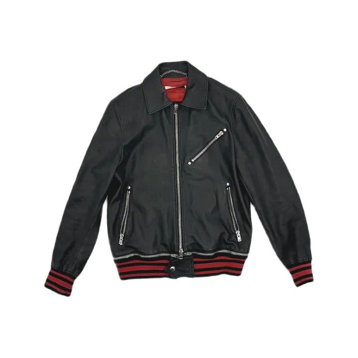 Givenchy Givenchy Black Leather Zip Jacket Size US M / EU 48-50 / 2 - 1 Thumbnail