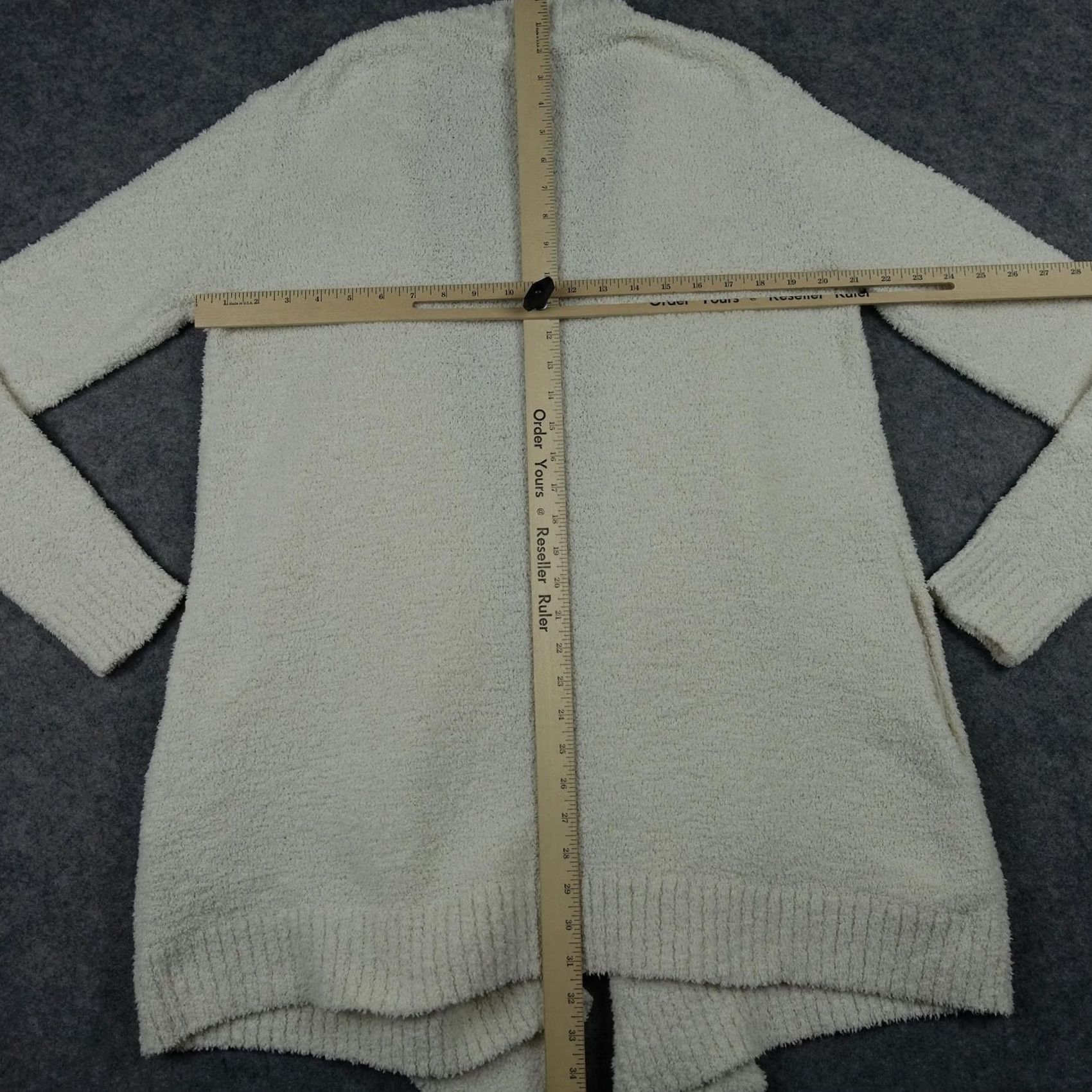 Ugg UGG Cardigan Sweater Womens Medium White Long Sleeve Open Front Fuzzy Sherpa Size M / US 6-8 / IT 42-44 - 6 Thumbnail