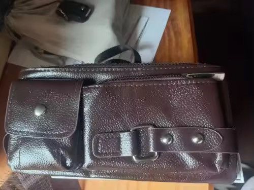 Japanese Brand × Vintage Multi Pocket Fanny Pack PU Leather Waist Bag Size ONE SIZE - 7 Thumbnail