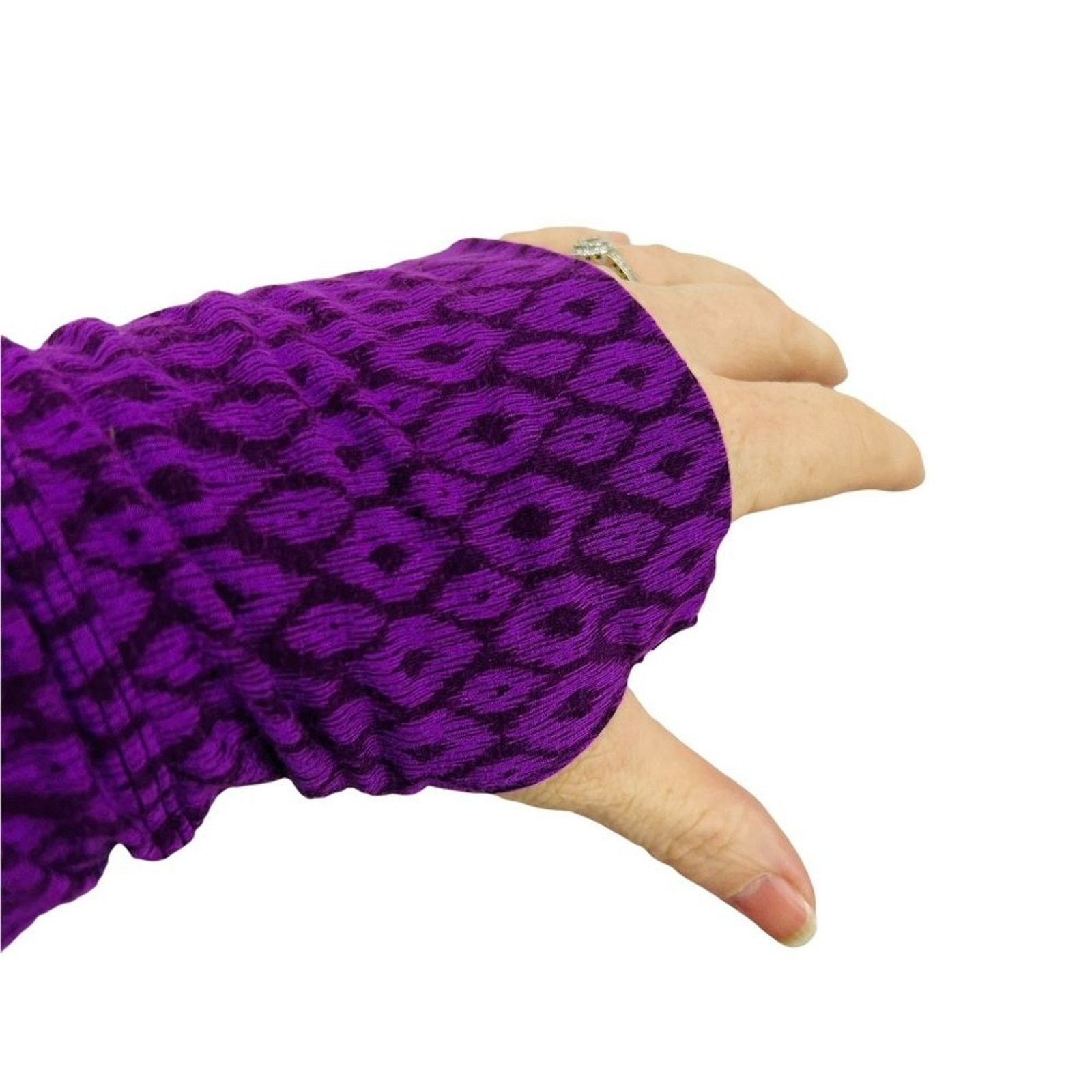 Athleta Athleta Two Tone Purple Print V-neck Long Sleeve Modal Wrap Size XL / US 12-14 / IT 48-50 - 6 Thumbnail