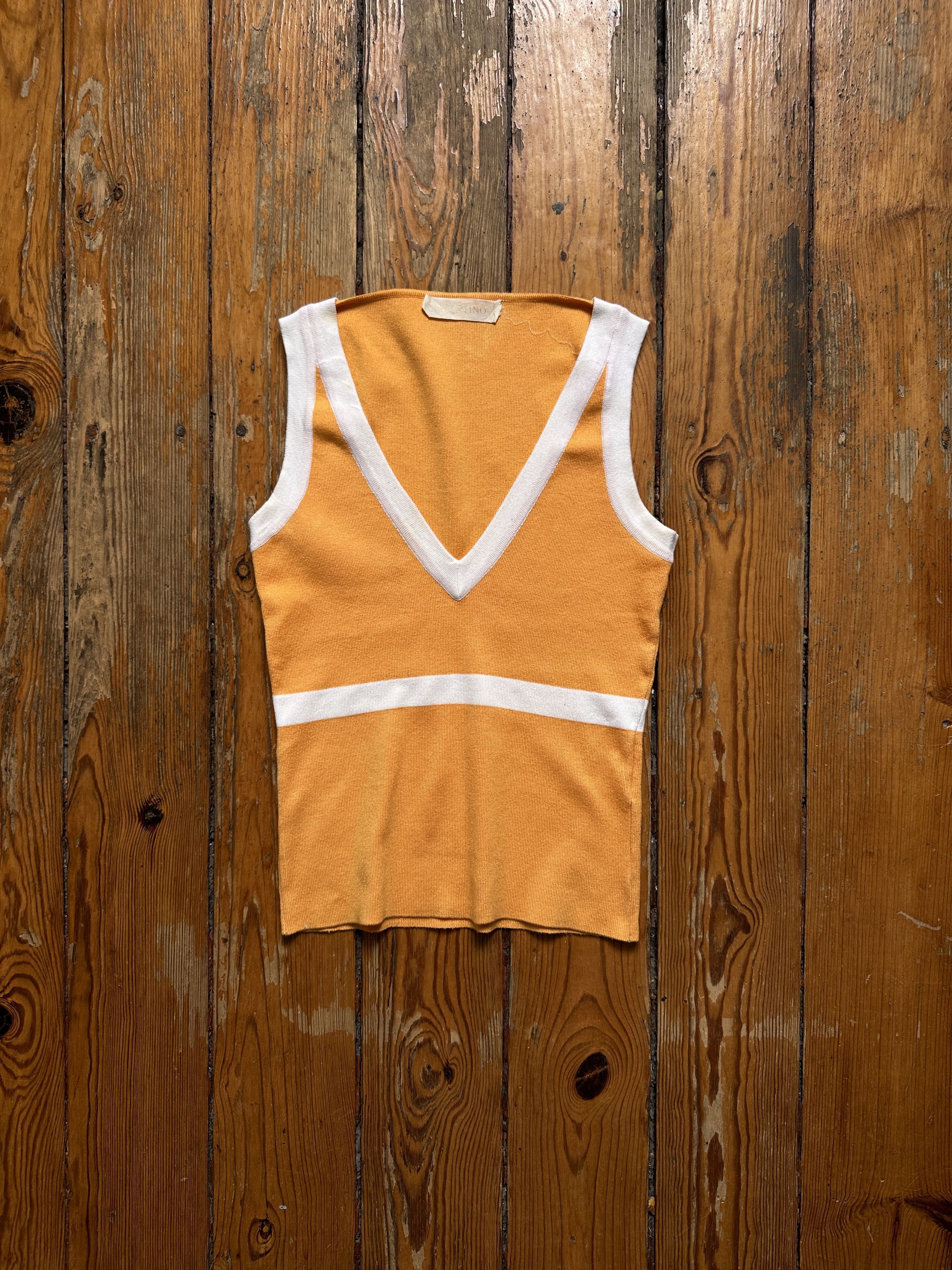 Valentino vintage 80s 90s retro valentino tank top vest Size S / US 4 / IT 40 - 1 Thumbnail