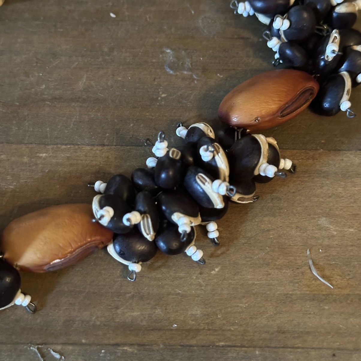 Vintage Vintage bean bead necklace Size ONE SIZE - 2 Thumbnail