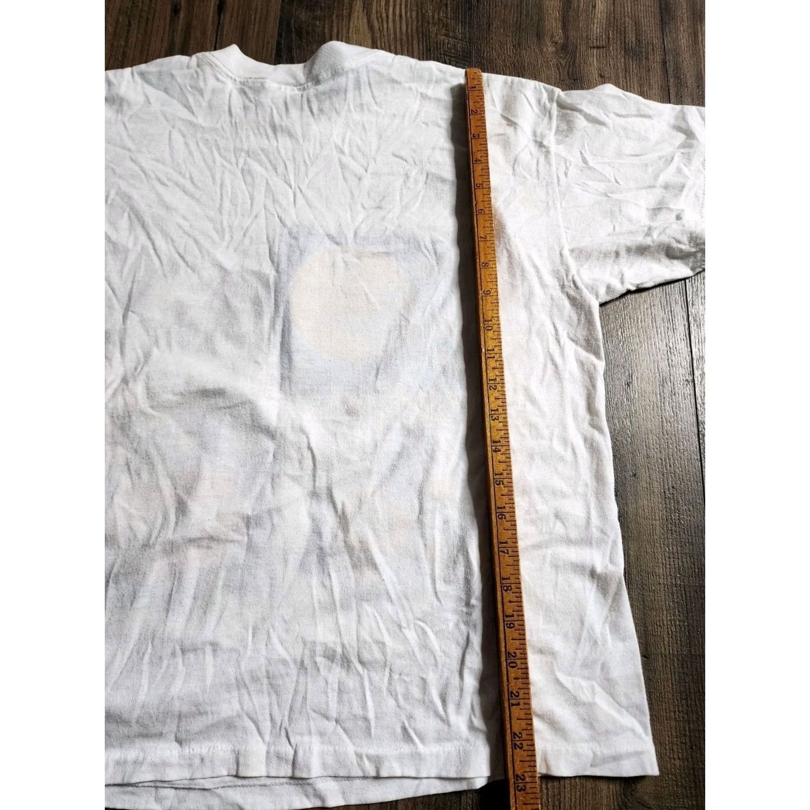 Vintage VINTAGE Halloween Embellished Puff Paint Gems Cropped T Shirt OSFA Unisex Adults White 80s Boo Crew Neck Short Sleeve American Vintage Size ONE SIZE - 2 Thumbnail